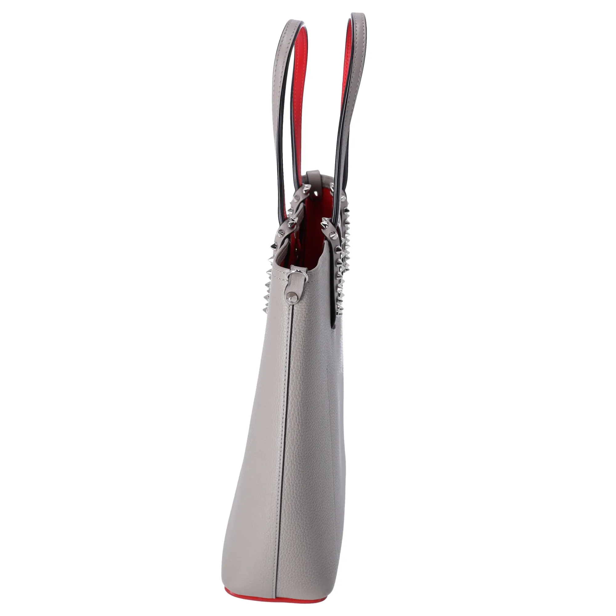 Christian Louboutin Cabata North South Tote Bag Gray Red Leather sold by Gaby's Bags product image thumbnail 2