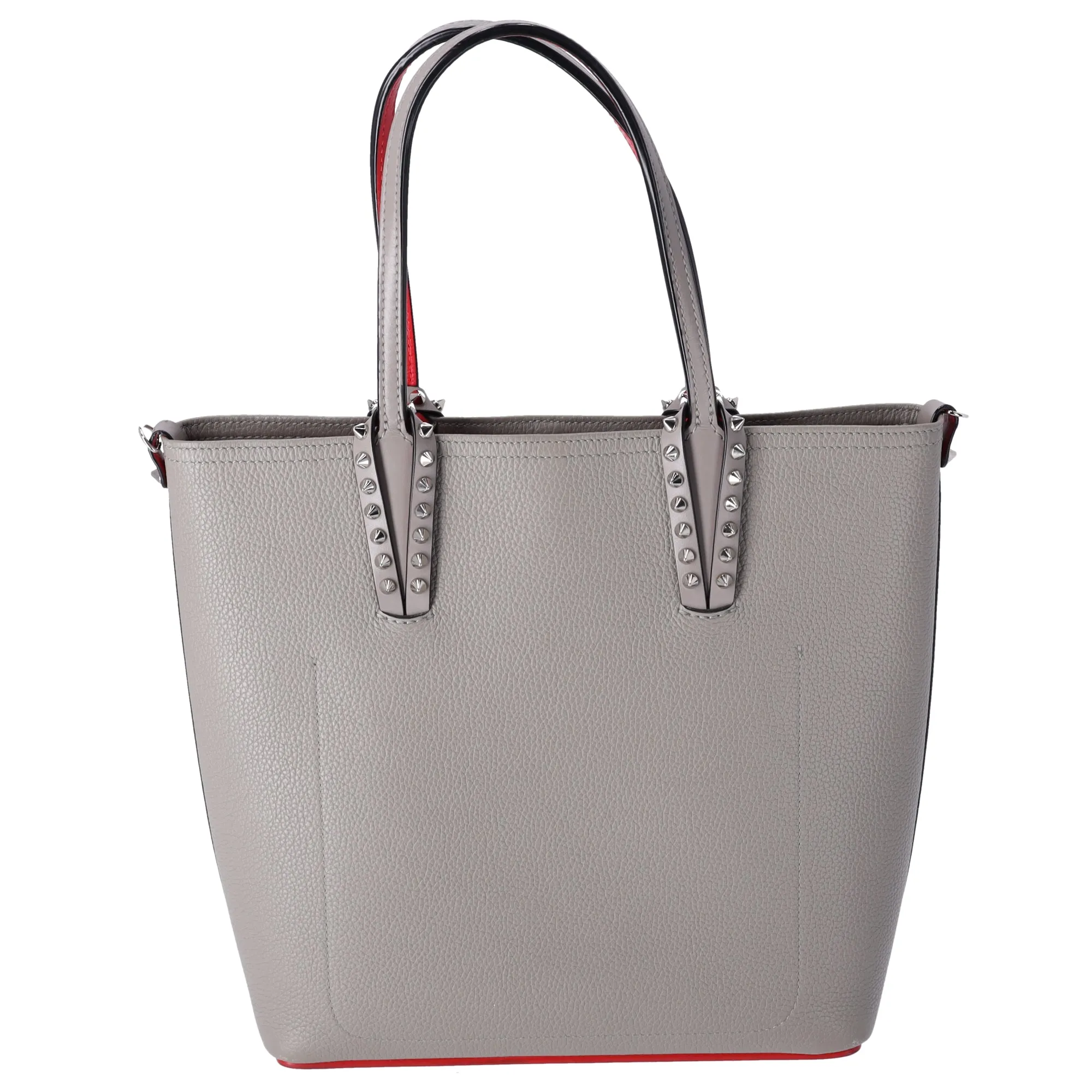 Christian Louboutin Cabata North South Tote Bag Gray Red Leather sold by Gaby's Bags product image thumbnail 3