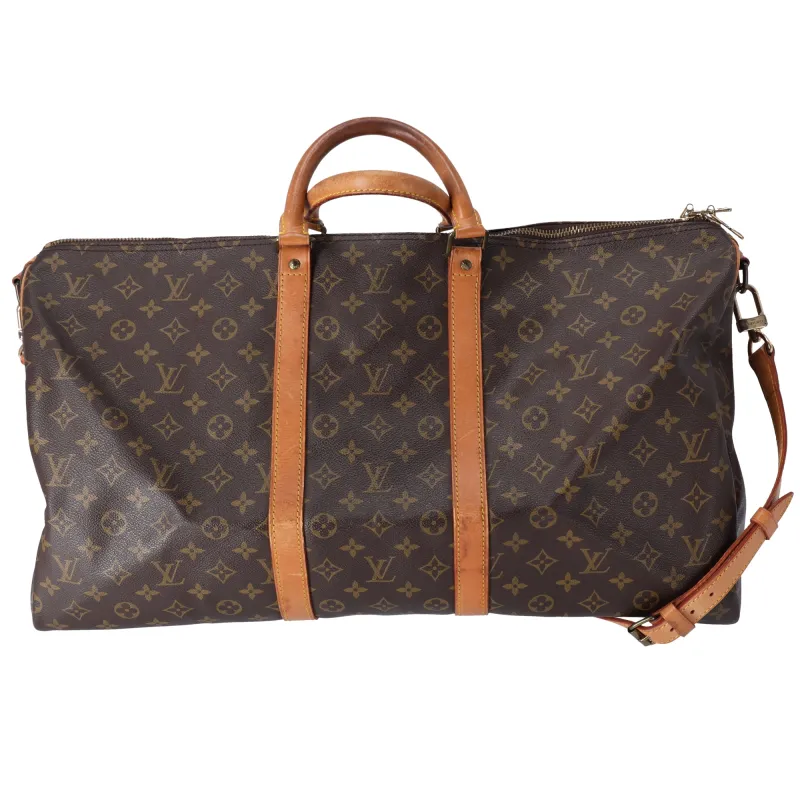 Louis Vuitton Keepall Bandouliere 55 Monogram Boston Bag M41414 Canvas sold by Gaby's Bags
