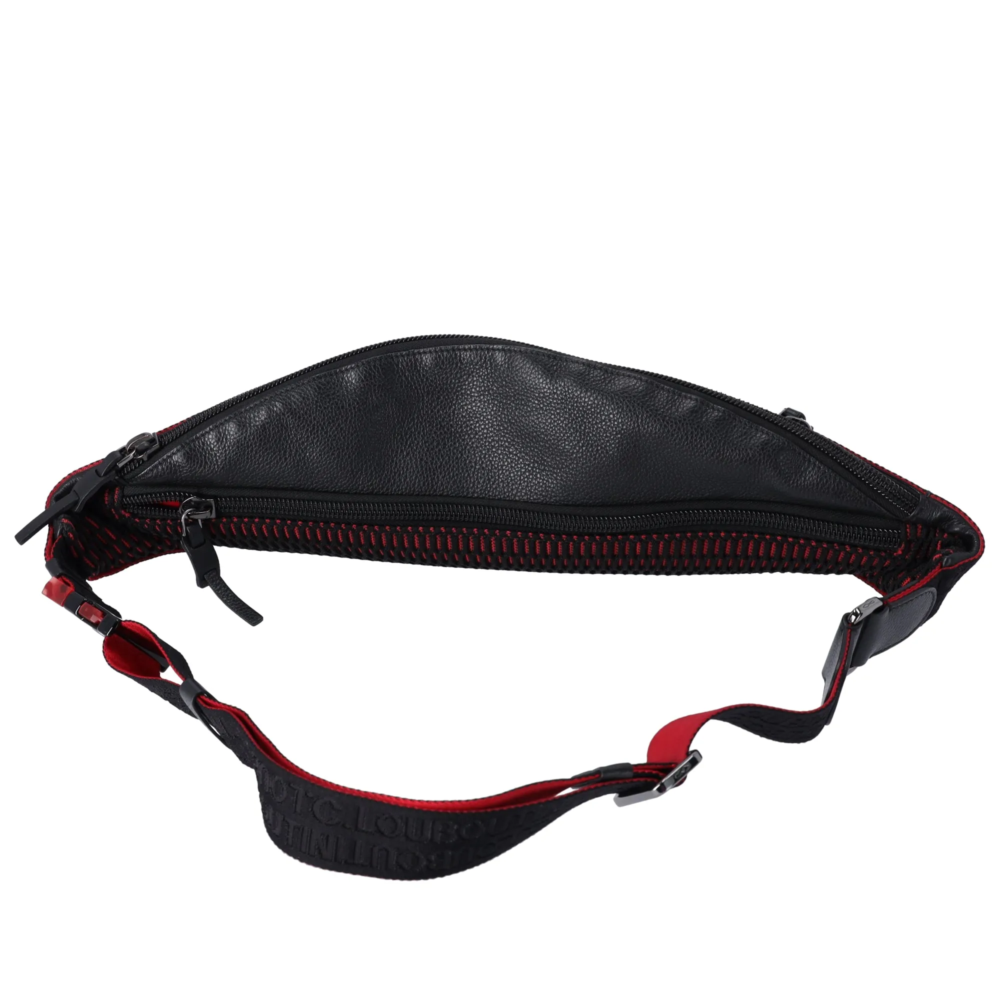 Christian Louboutin Belt Bag Black Red Leather Rubber Canvas sold by Gaby's Bags product image thumbnail 4