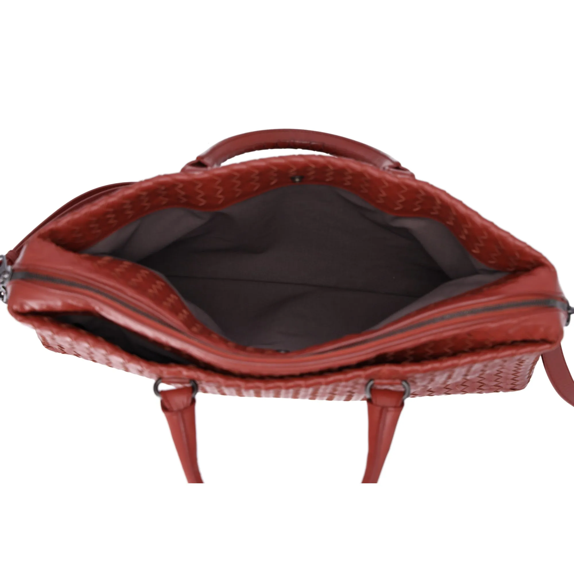 BOTTEGA VENETA Intrecciato Business Bag Brick Red Leather sold by Gaby's Bags product image thumbnail 5