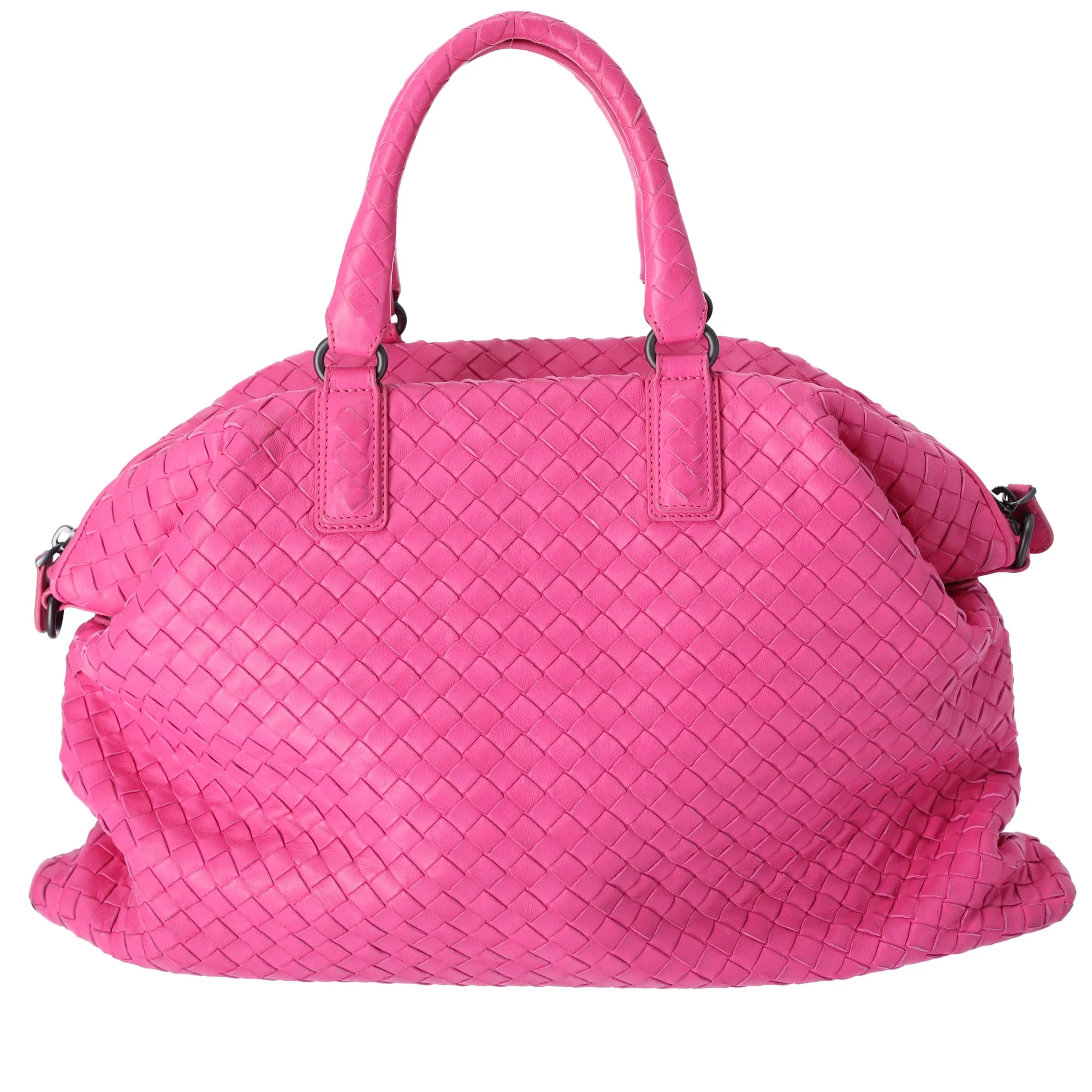 Bottega Veneta Nappa Intrecciato Maxi Convertible Tote Fuchsia pink sold by Gaby's Bags product image thumbnail 3