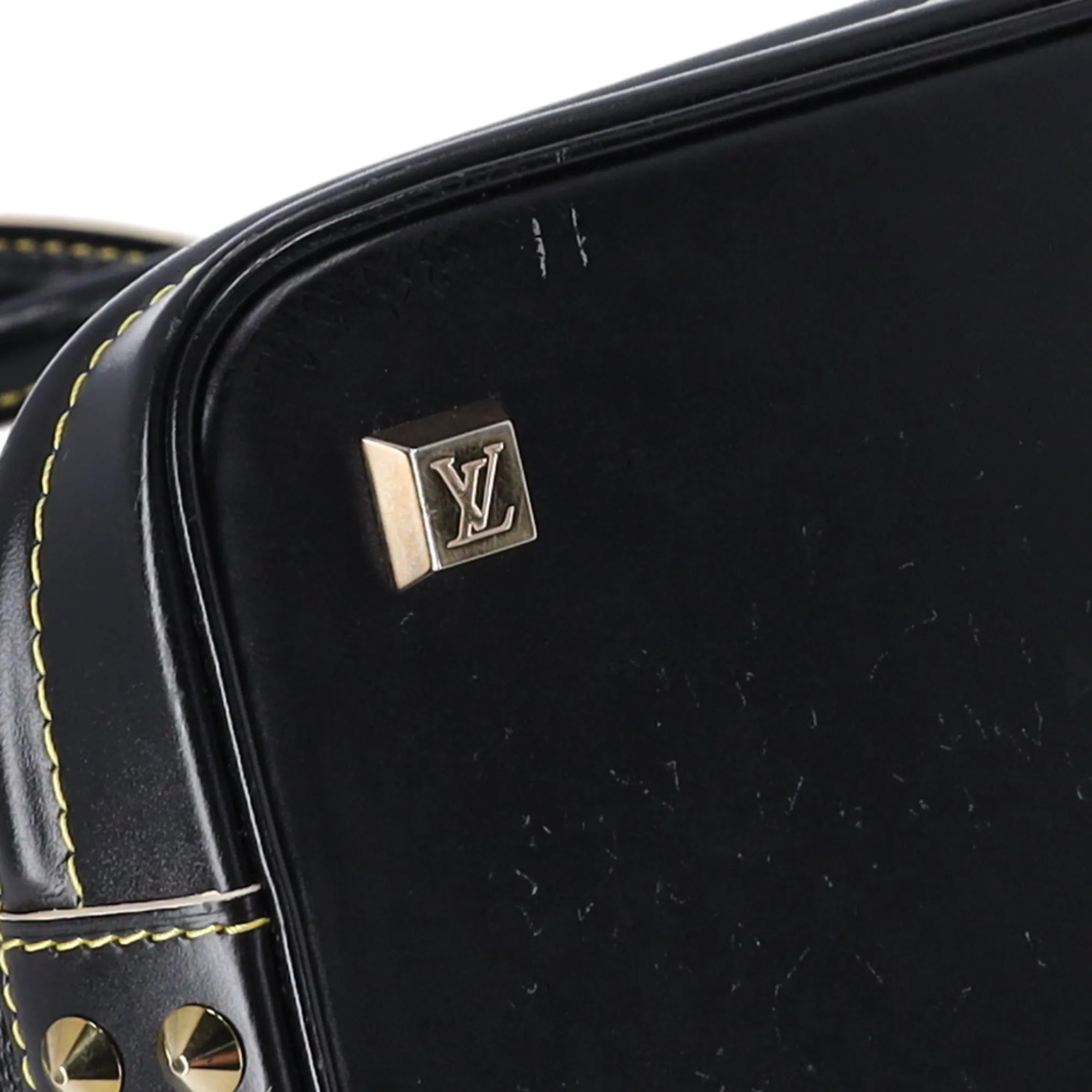 Louis Vuitton Lockit PM Handbag M91888 Black Lambskin Leather sold by Gaby's Bags product image thumbnail 5