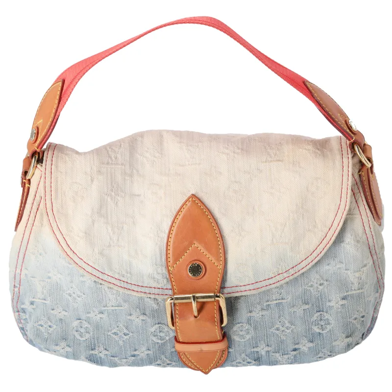 Louis Vuitton Sunray Monogram Denim Handbag M40416 Blue Denim sold by Gaby's Bags