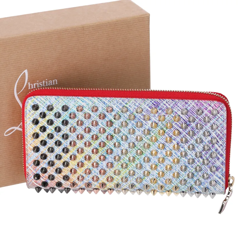 Christian Louboutin Panettone Long Wallet 1185139 White Red Multi Leather sold by Gaby's Bags