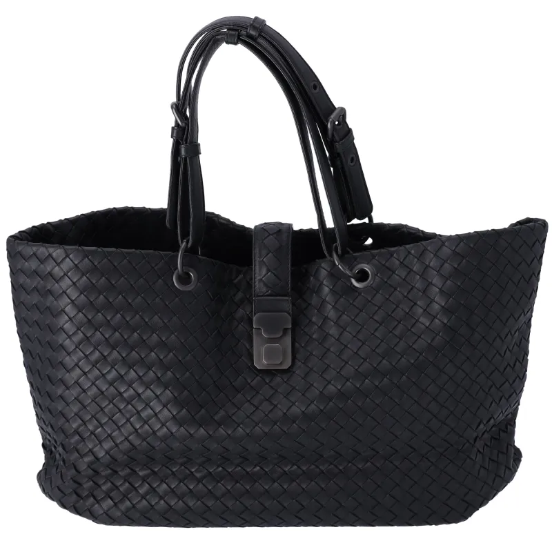 BOTTEGA VENETA Capri Tote Bag Black Leather sold by Gaby's Bags