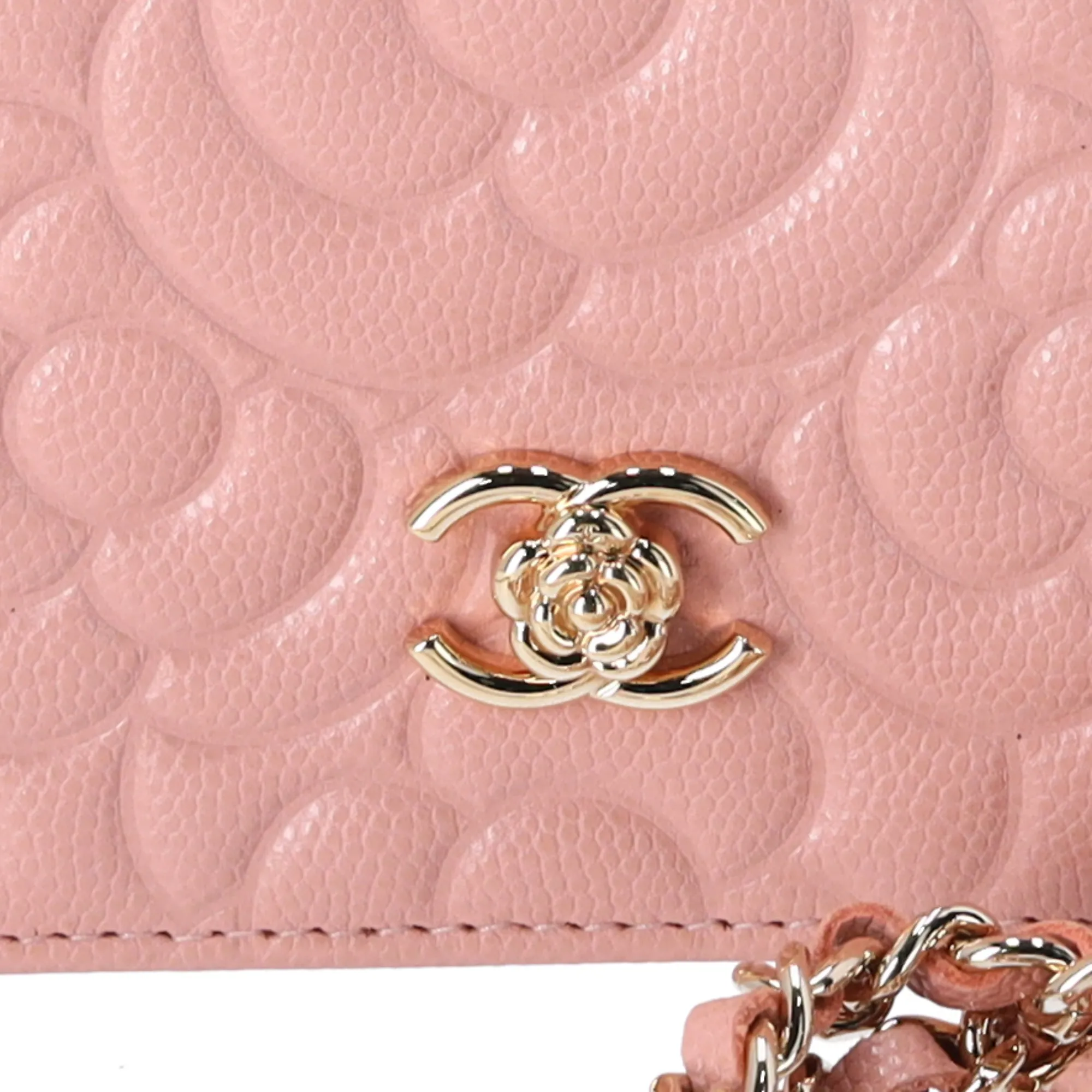CHANEL Camellia Wallet On Chain WOC Crossbody Pink Caviar Leather sold by Gaby's Bags product image thumbnail 3