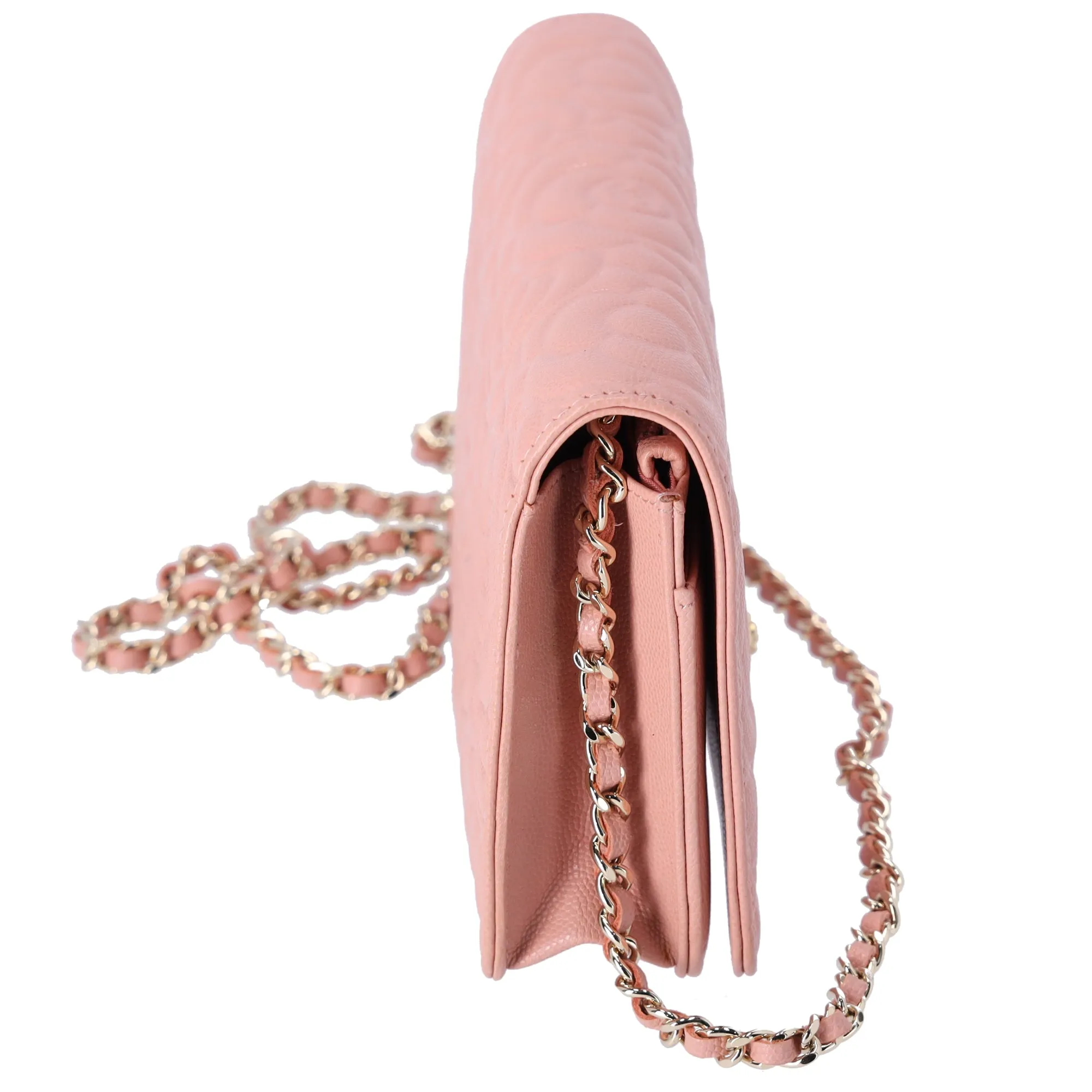 CHANEL Camellia Wallet On Chain WOC Crossbody Pink Caviar Leather sold by Gaby's Bags product image thumbnail 4