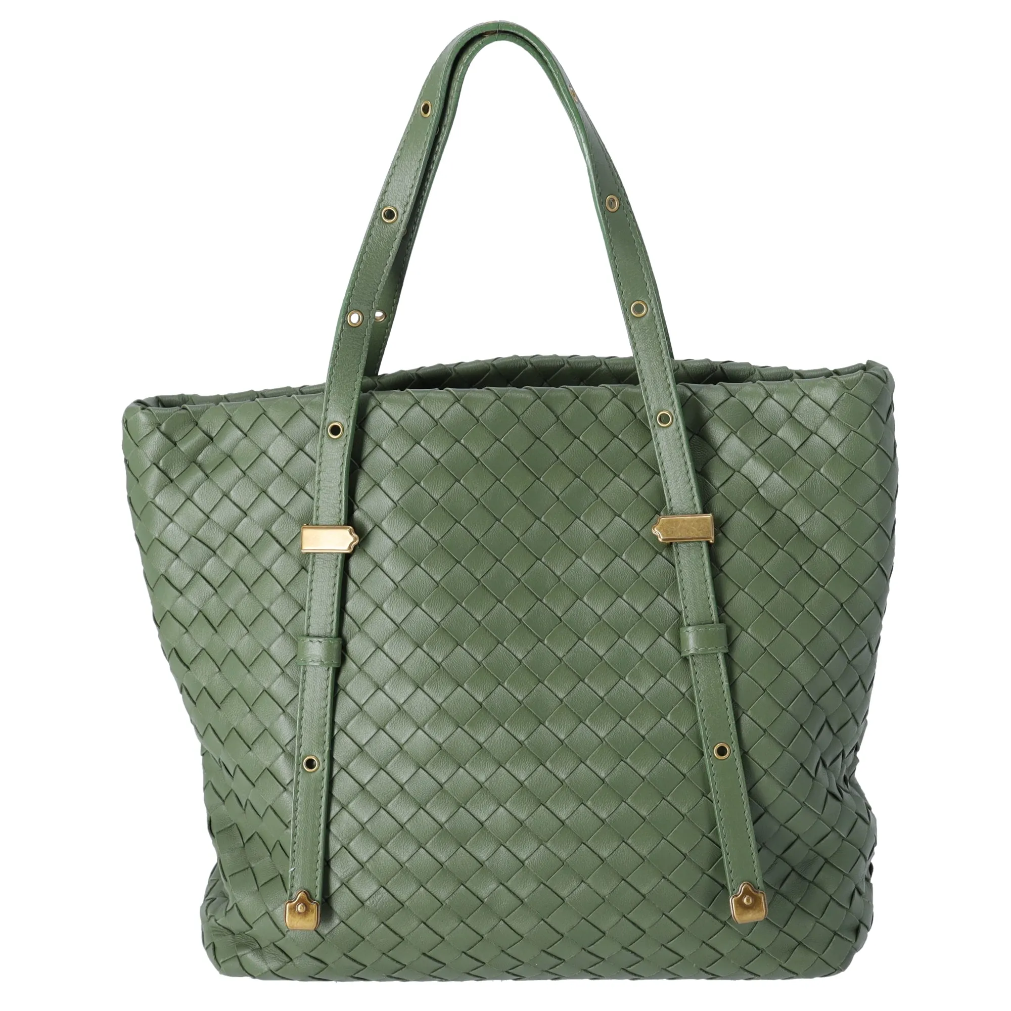 BOTTEGA VENETA Intrecciato Tote 162937 Green Leather sold by Gaby's Bags product image thumbnail 3
