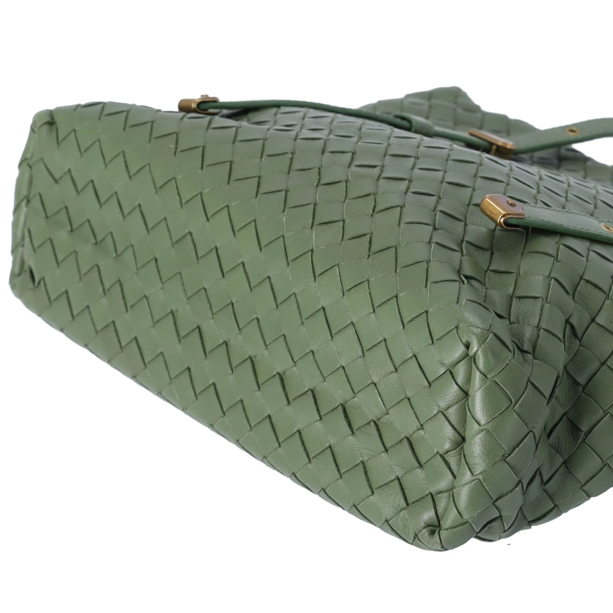 BOTTEGA VENETA Intrecciato Tote 162937 Green Leather sold by Gaby's Bags product image thumbnail 5