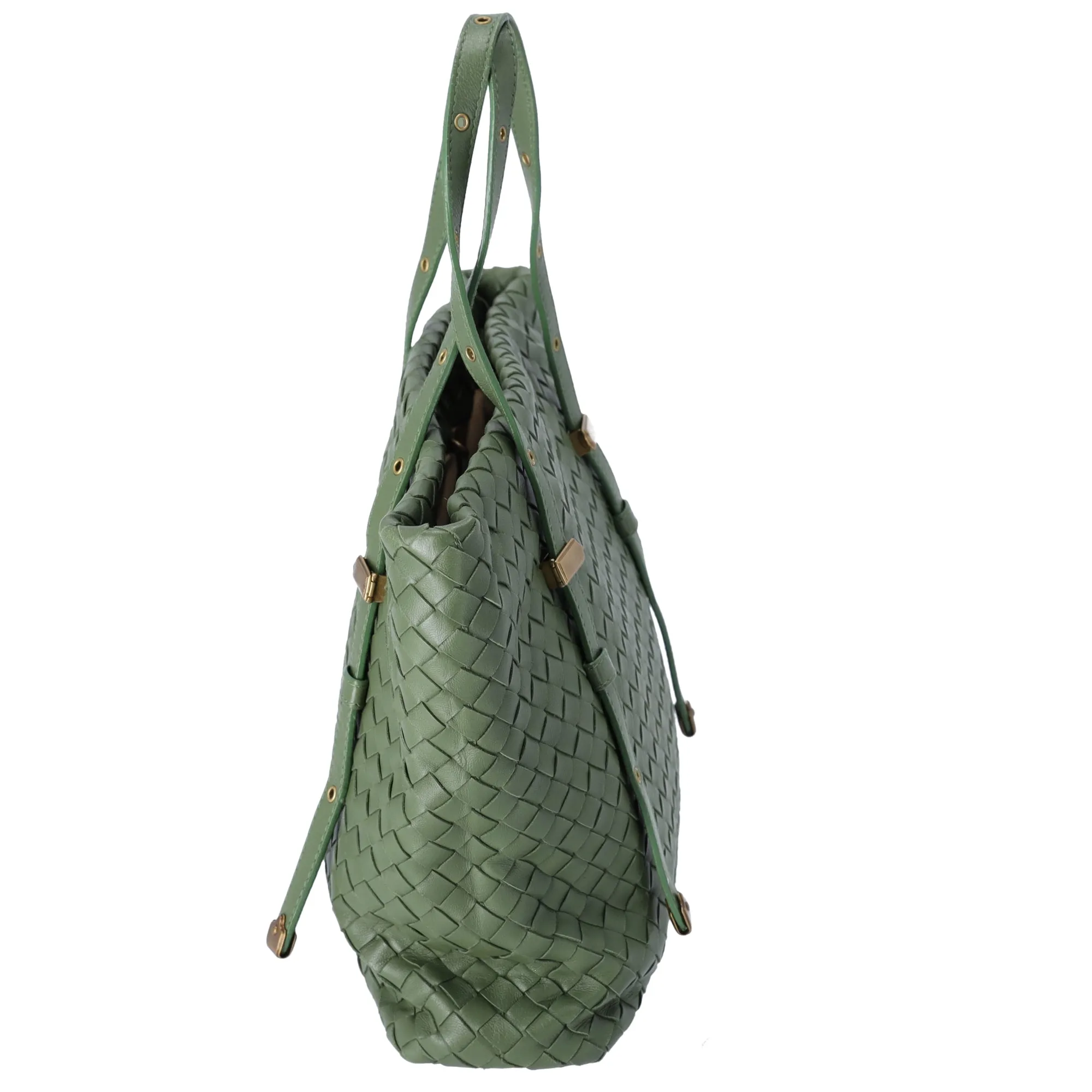 BOTTEGA VENETA Intrecciato Tote 162937 Green Leather sold by Gaby's Bags product image thumbnail 2