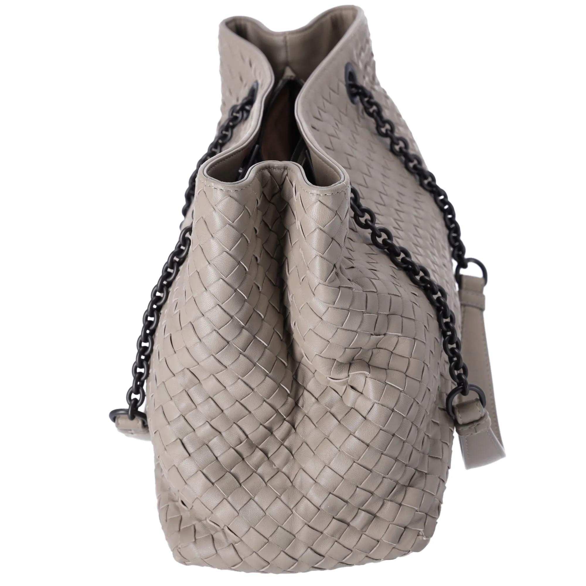 BOTTEGA VENETA Intrecciato Tote Bag Gray Leather sold by Gaby's Bags product image thumbnail 2