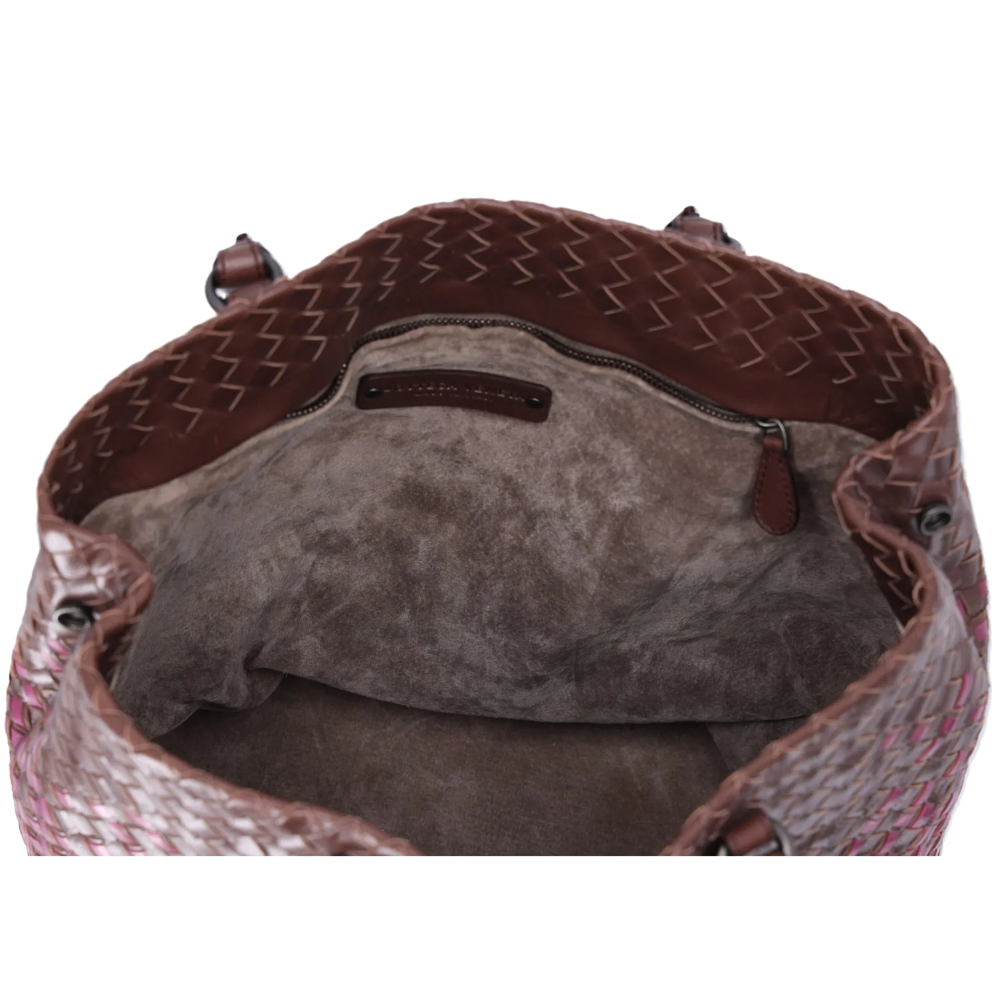 BOTTEGA VENETA Intrecciato Tote Bag 226344 Dark Brown Purple Leather sold by Gaby's Bags product image thumbnail 5