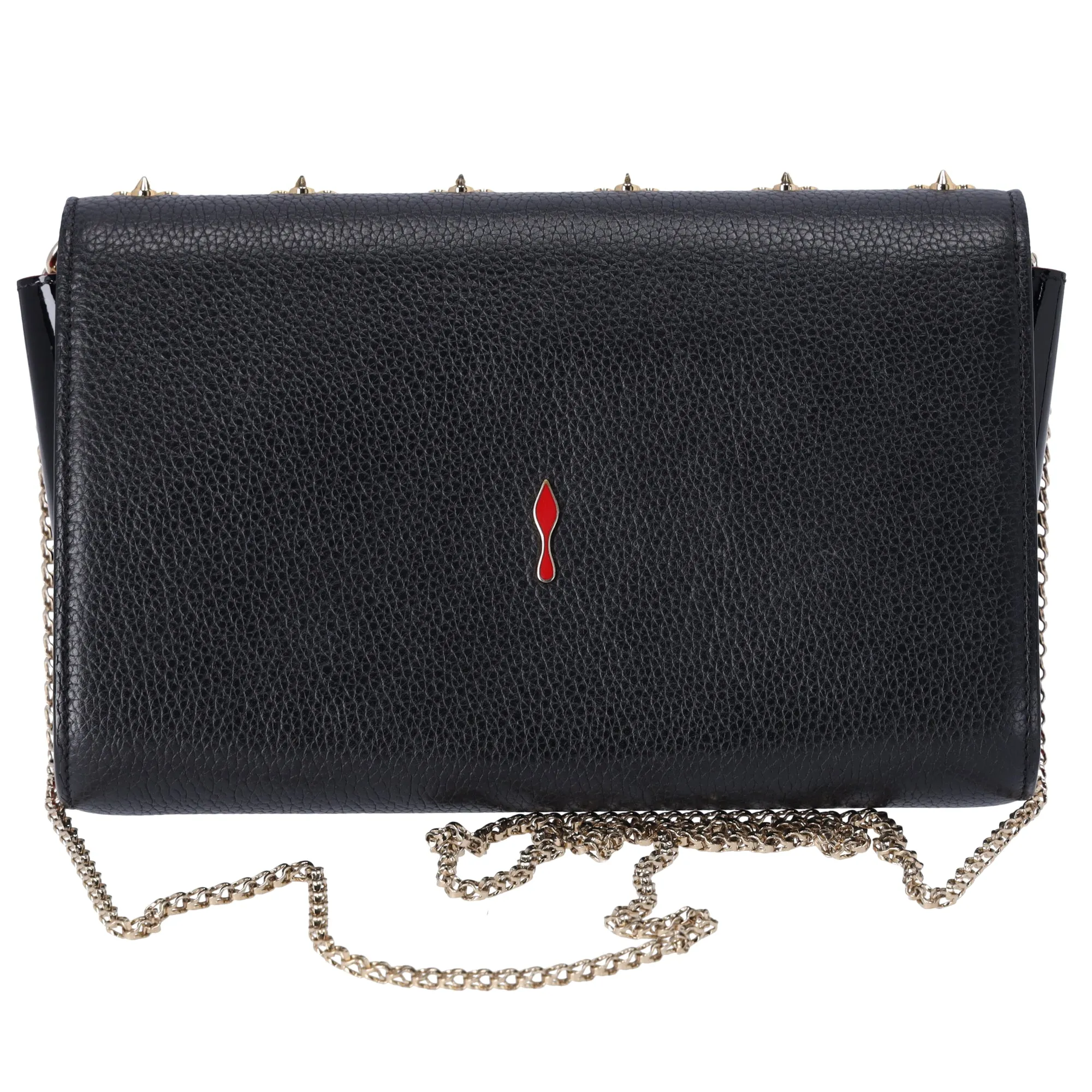 Christian Louboutin Paloma Clutch Crossbody Black Red Leather sold by Gaby's Bags product image thumbnail 2