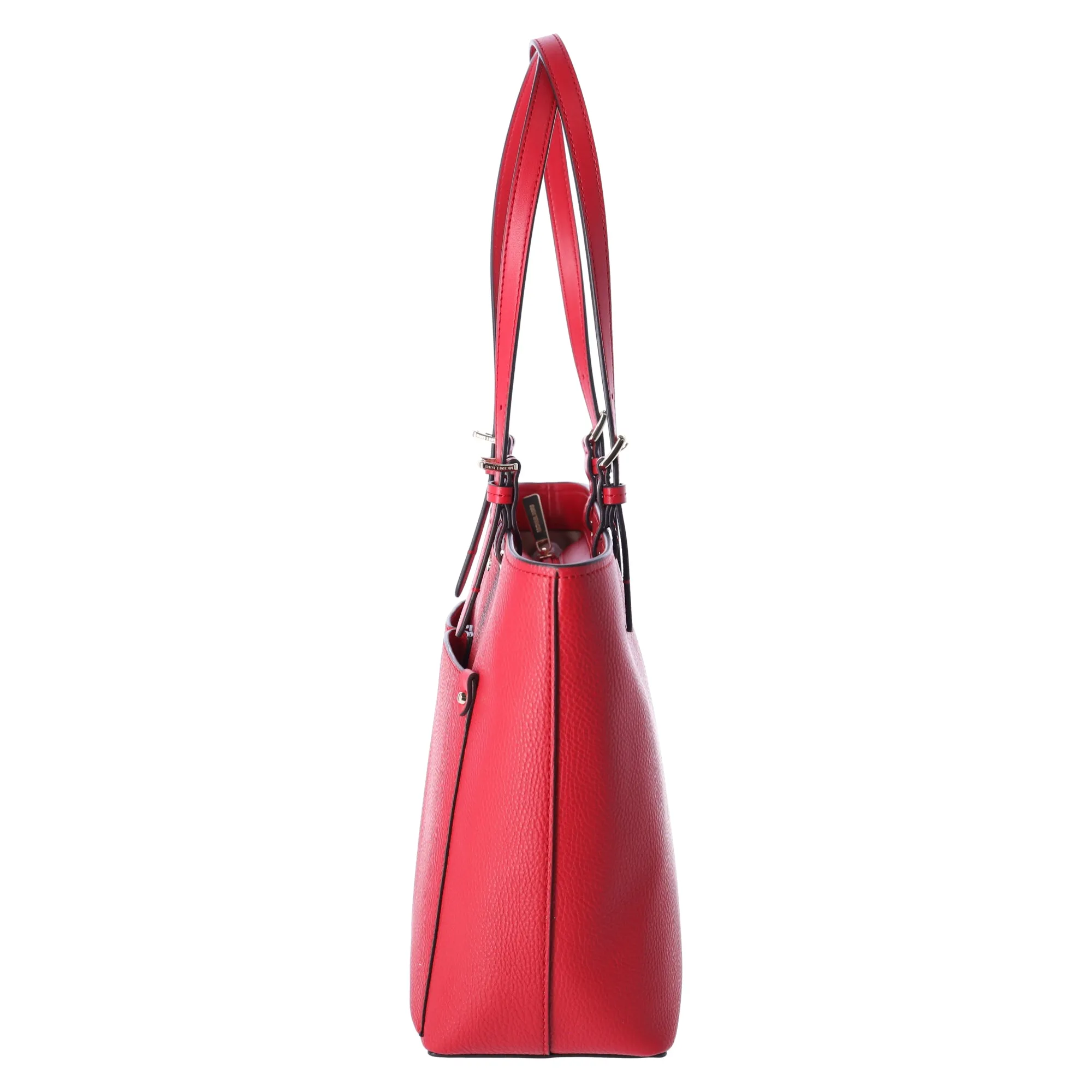 Michael Kors Jet Set Travel Medium Double Pocket Tote Vegan Leather Bright Red sold by Gaby's Bags product image thumbnail 4