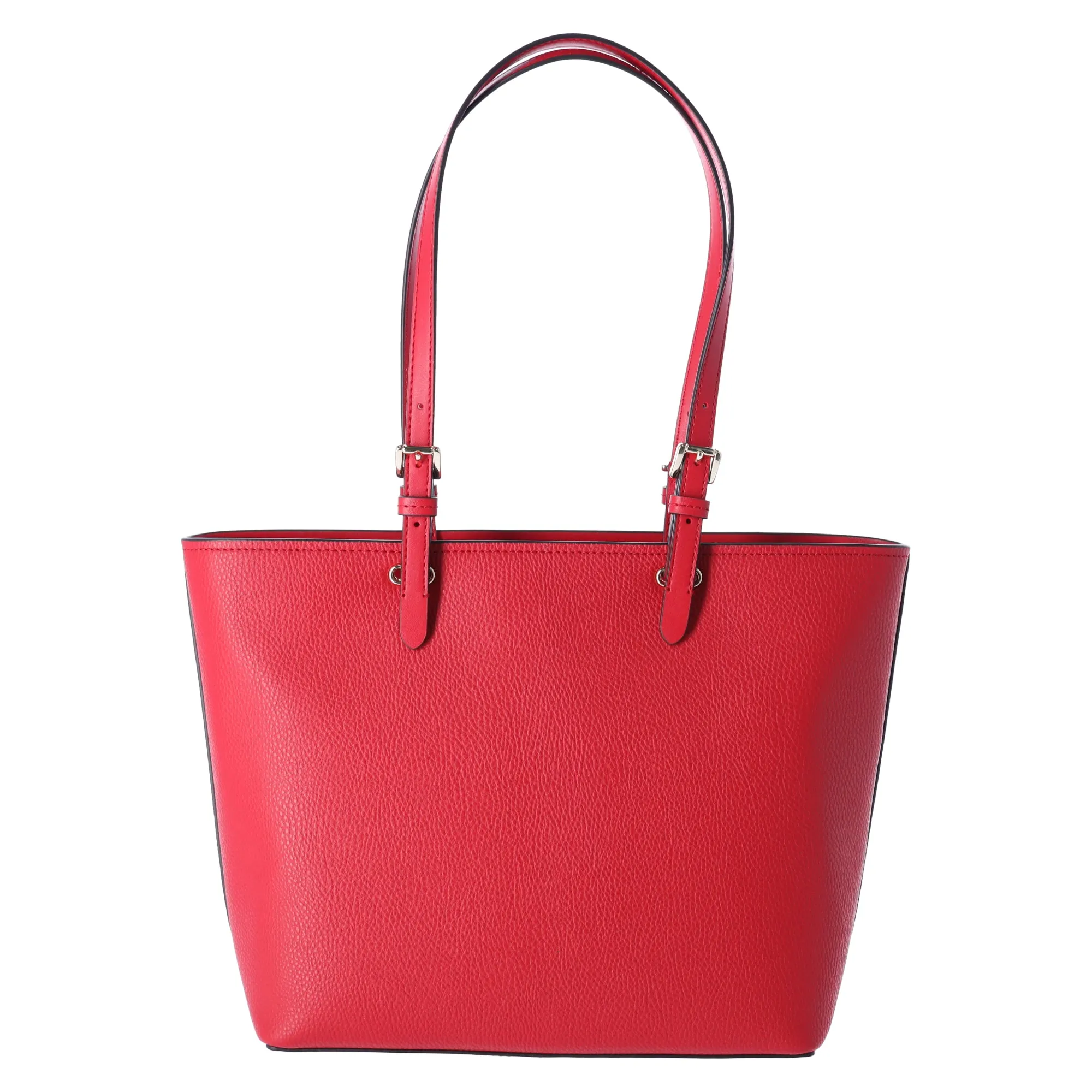 Michael Kors Jet Set Travel Medium Double Pocket Tote Vegan Leather Bright Red sold by Gaby's Bags product image thumbnail 5