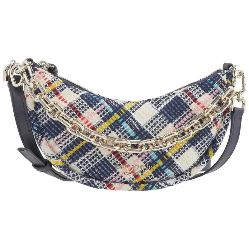 Kate Spade New York Smile Tweed Fabric Small Crossbody Parchment Multi sold by Gaby's Bags