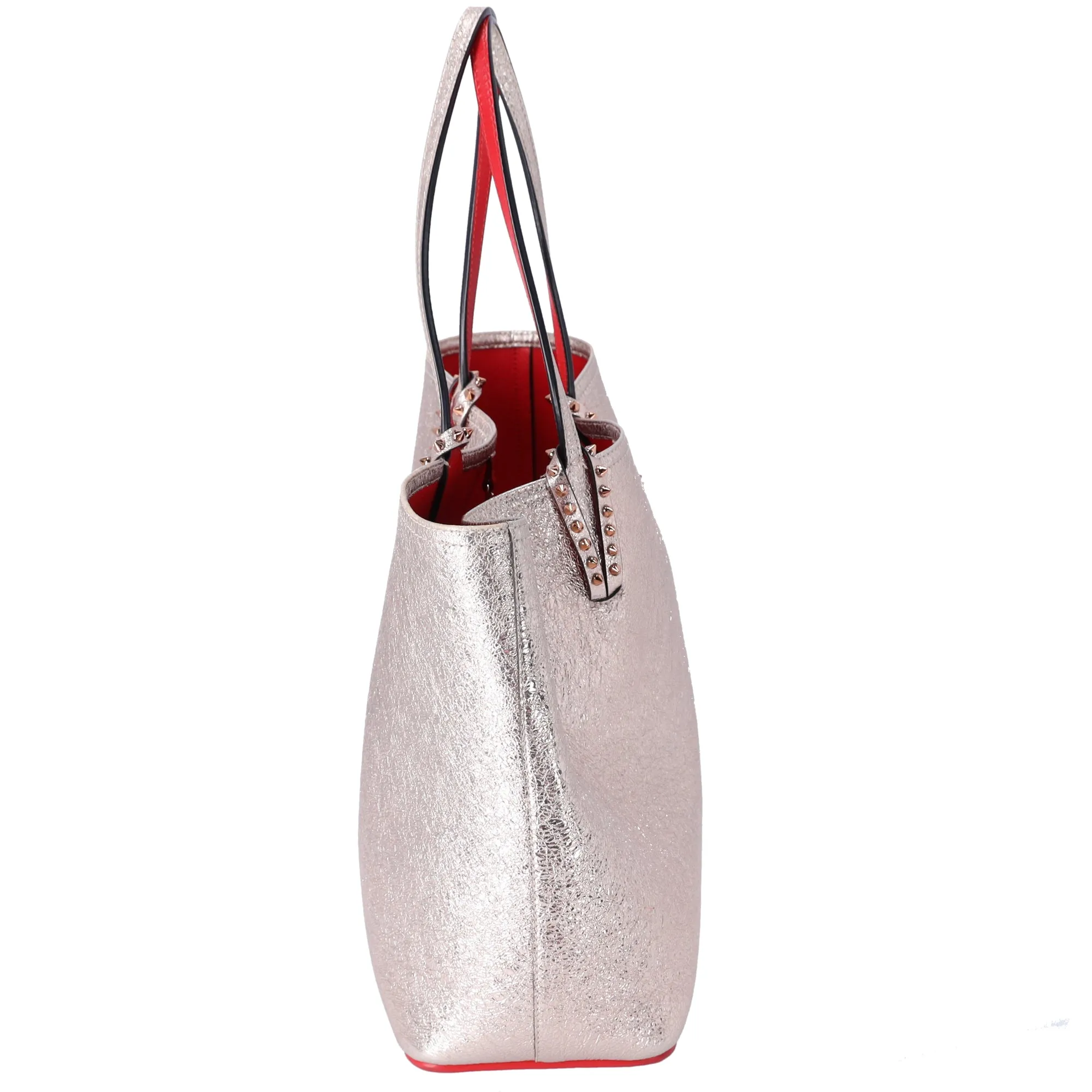 Christian Louboutin Cabata Tote Bag 1185169 Rose Gold Red Crinkled Leather sold by Gaby's Bags product image thumbnail 3