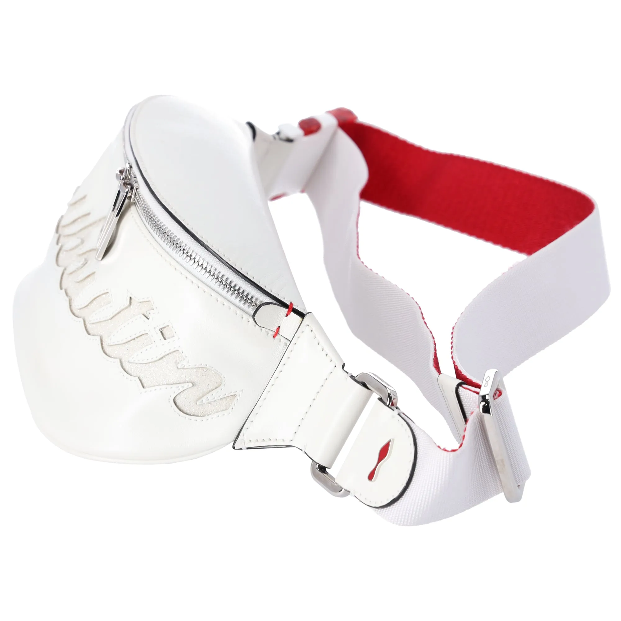 Christian Louboutin Mariejane Belt Bag Bum Bag White Red Calf Leather sold by Gaby's Bags product image thumbnail 2