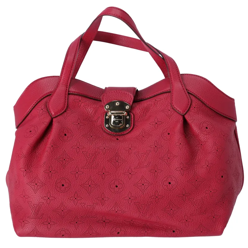 Louis Vuitton Cirrus PM Handbag M93817 Pink Grenat Mahina Monogram Leather sold by Gaby's Bags