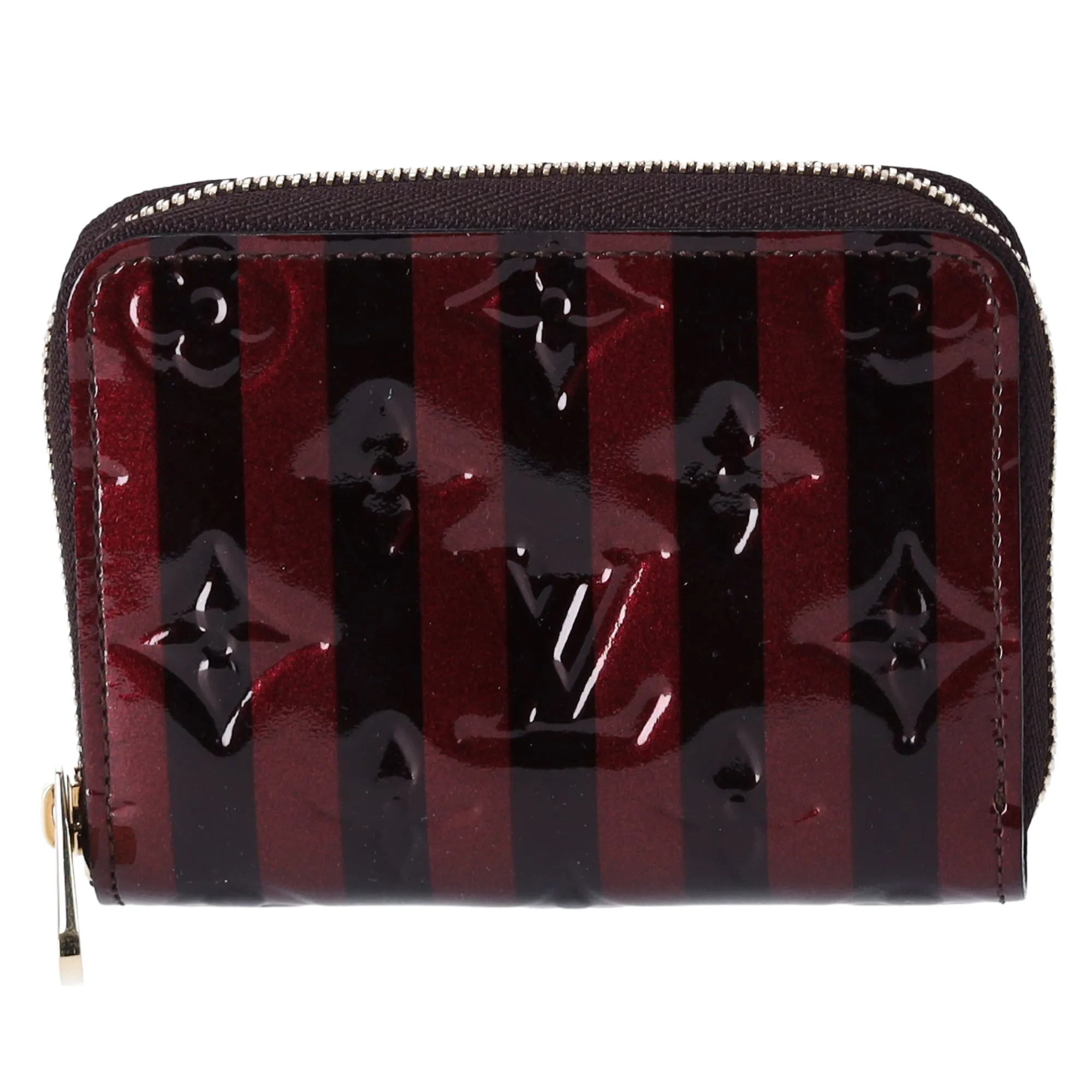 Louis Vuitton Zippy Coin Purse Monogram Vernis Rayures Coin Case M91719 Amaranth sold by Gaby's Bags product image thumbnail 2
