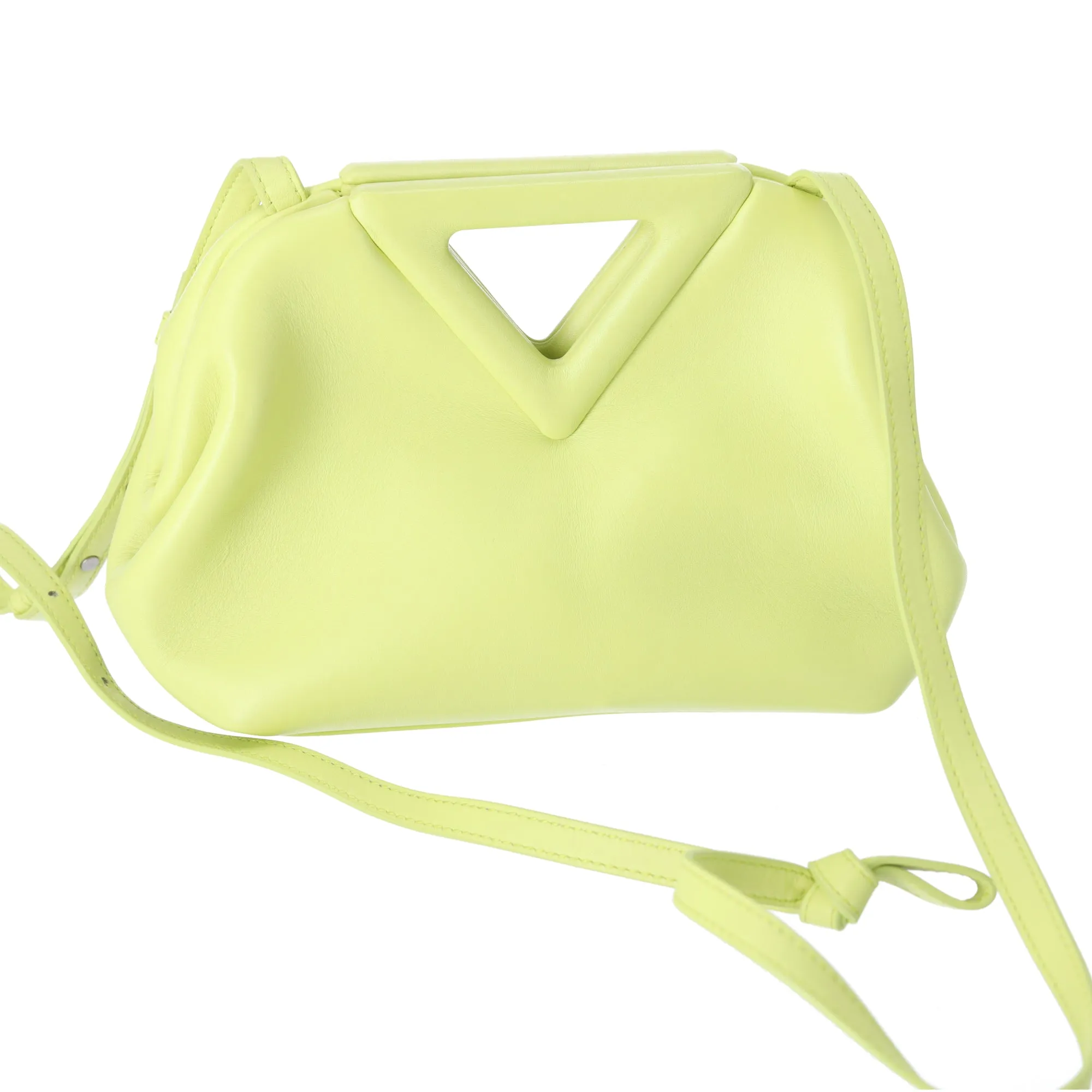 BOTTEGA VENETA The Triangle Shoulder Bag Yellow Leather sold by Gaby's Bags product image thumbnail 3