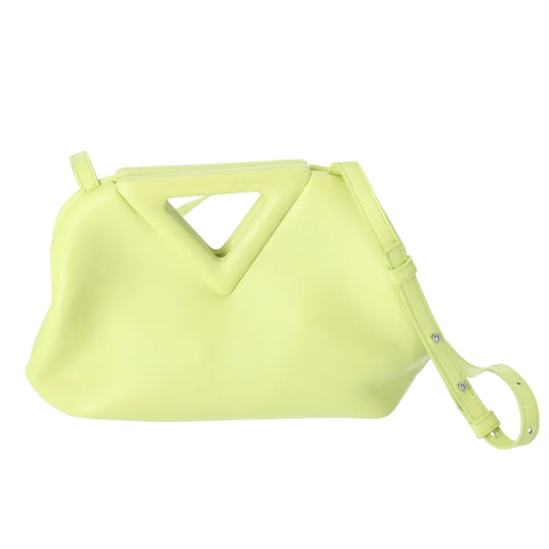 BOTTEGA VENETA The Triangle Shoulder Bag Yellow Leather sold by Gaby's Bags