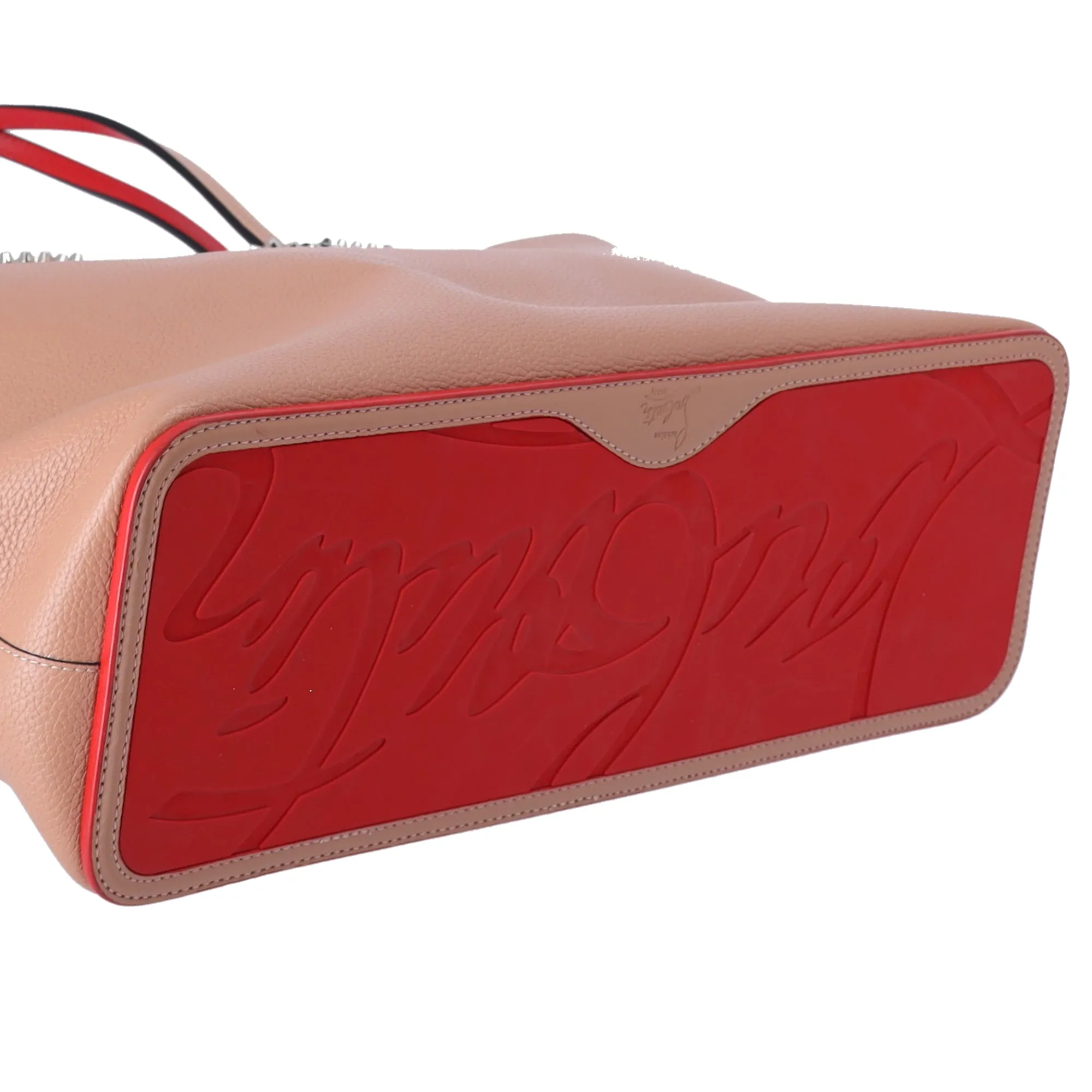 Christian Louboutin Cabata Large Tote Bag Tan Red Leather Rubber sold by Gaby's Bags product image thumbnail 5