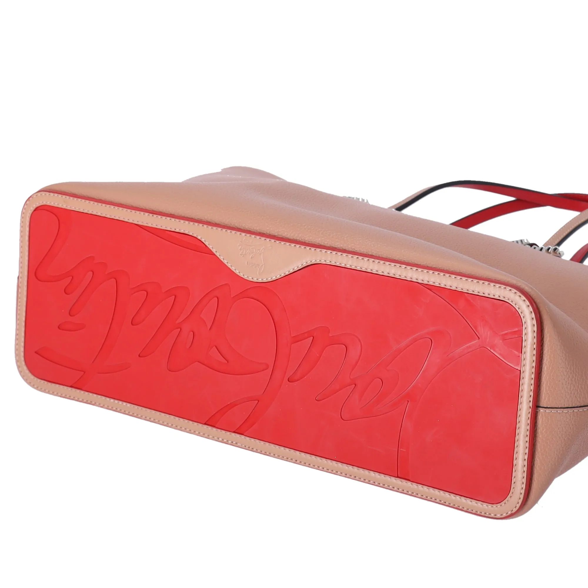 Christian Louboutin Cabata Large Tote Bag Tan Red Leather Rubber sold by Gaby's Bags product image thumbnail 4