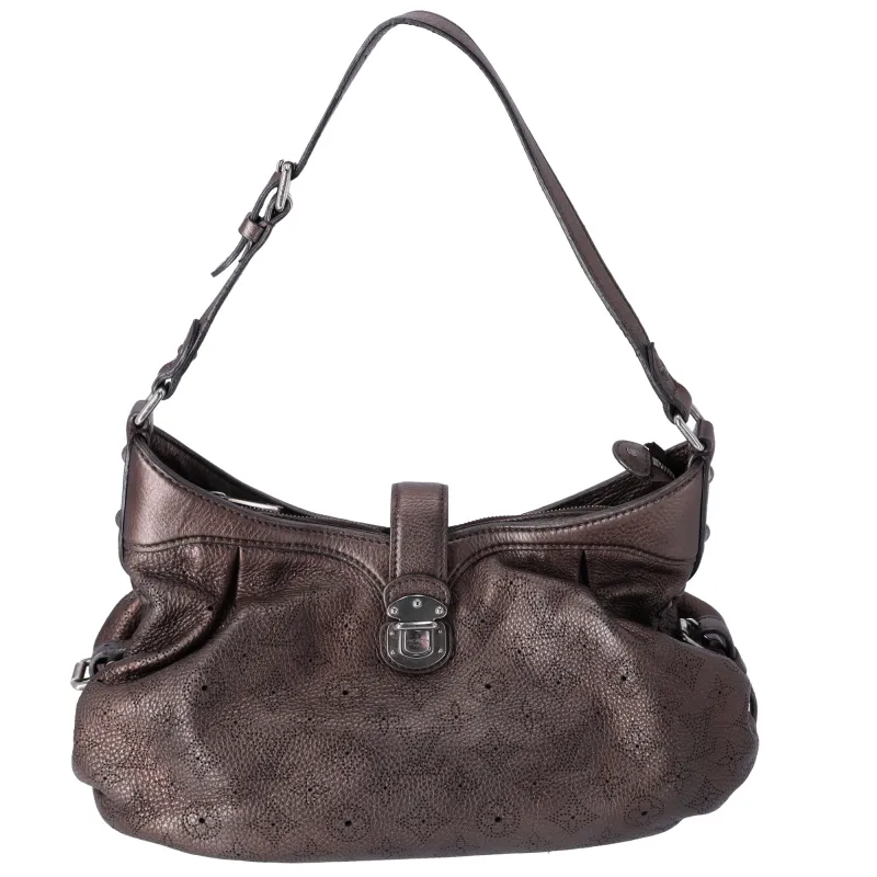 Louis Vuitton XS Mahina Shoulder Bag M95769 Mordore Bronze Leather sold by Gaby's Bags
