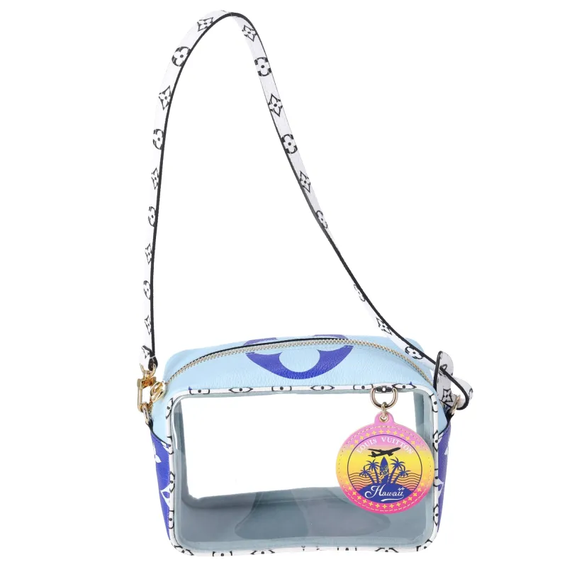 Louis Vuitton By the Pool Giant Monogram Beach Pouch Hawaii Blue sold by Gaby's Bags