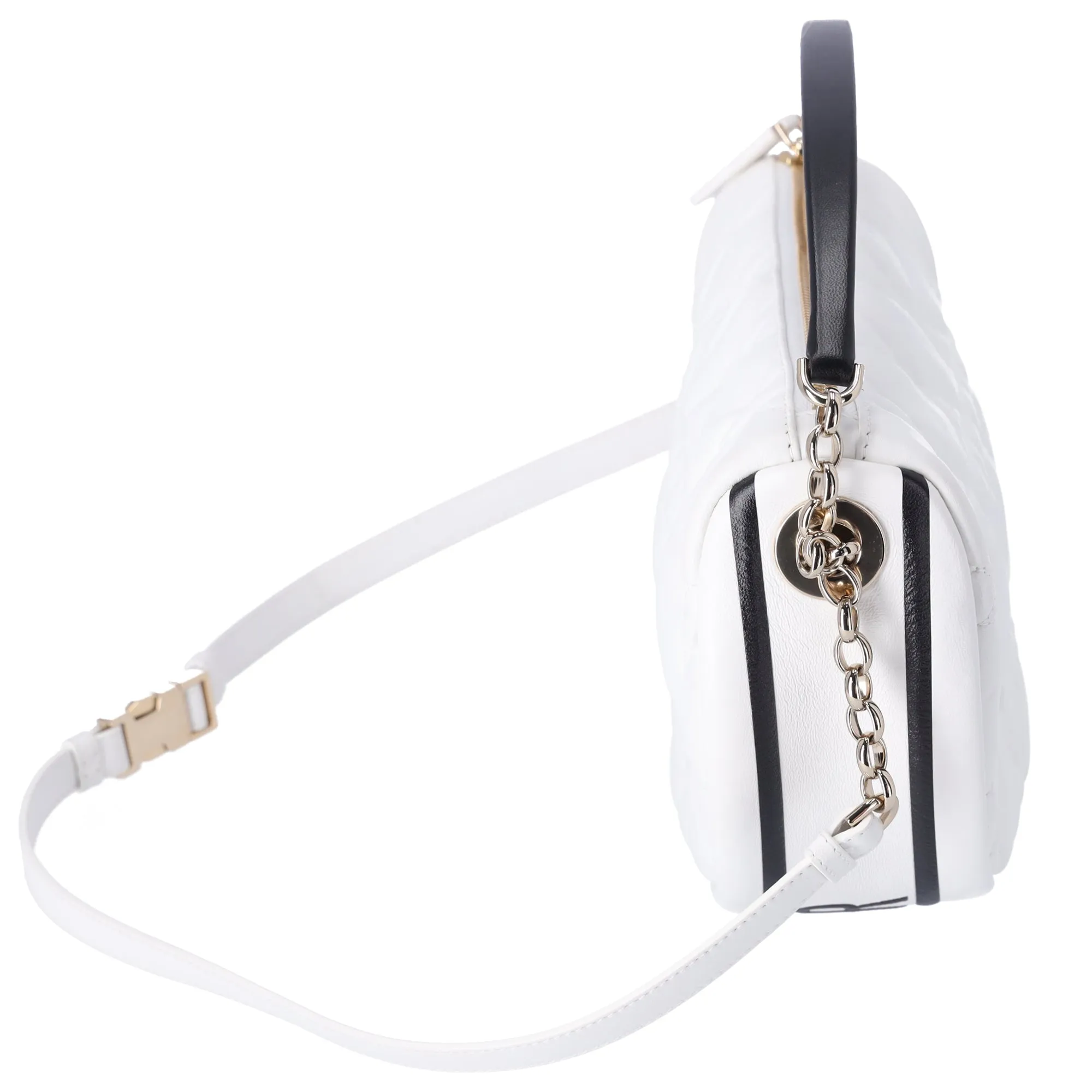Christian Dior VIBE Hobo Bag Medium Shoulder Bag White Black Lambskin sold by Gaby's Bags product image thumbnail 2