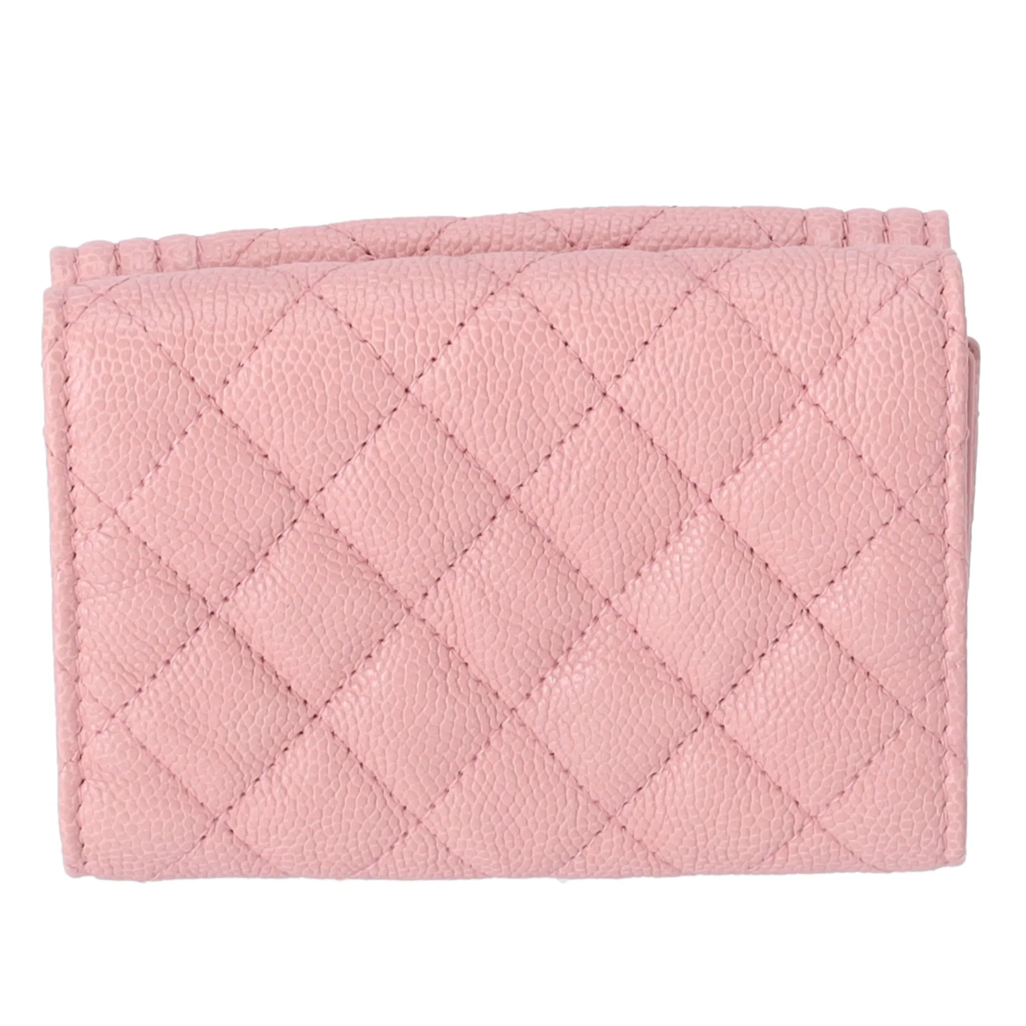 CHANEL Le Boy Matelasse Trifold Wallet A84432 Light Pink Calfskin sold by Gaby's Bags product image thumbnail 2