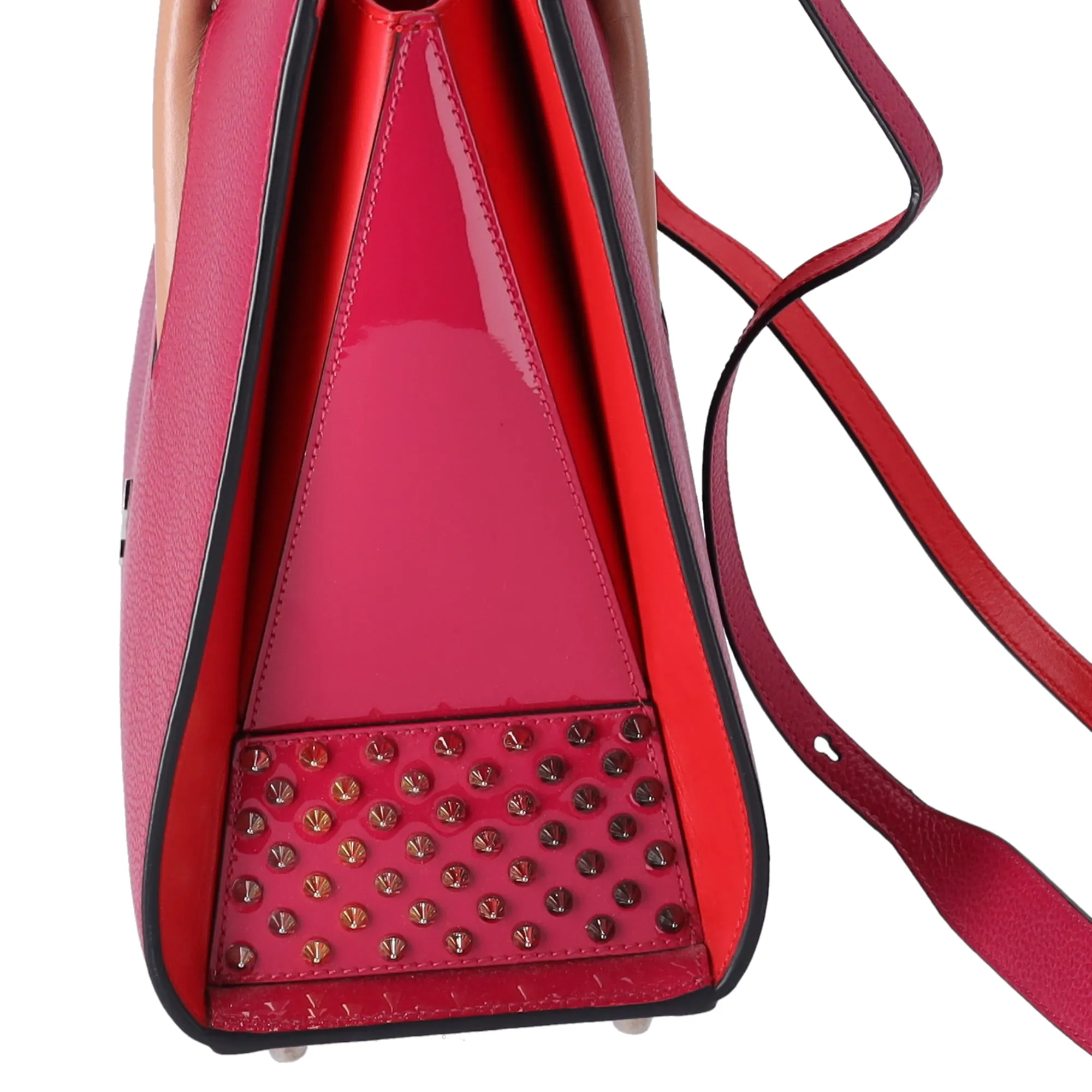 Christian Louboutin Paloma Medium Handbag Pink Solid Classic Studded sold by Gaby's Bags product image thumbnail 5
