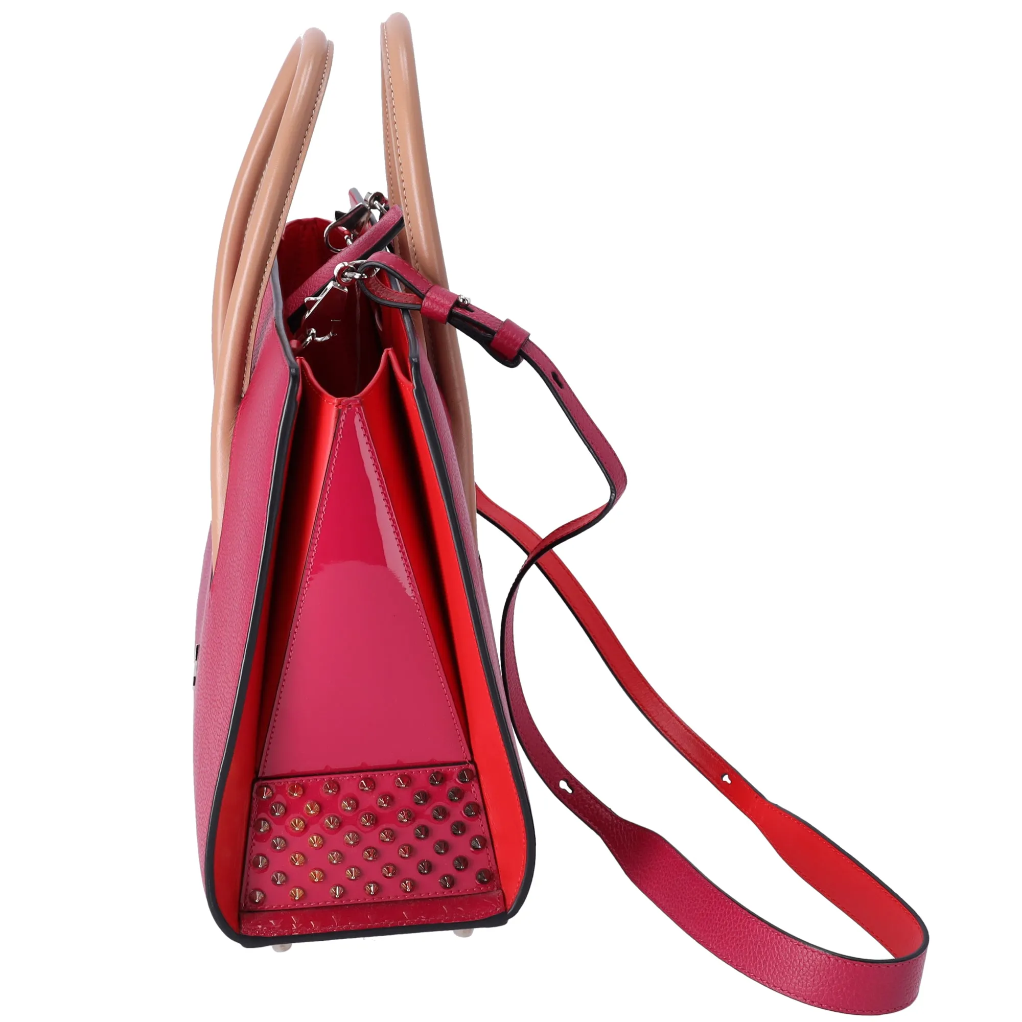 Christian Louboutin Paloma Medium Handbag Pink Solid Classic Studded sold by Gaby's Bags product image thumbnail 2