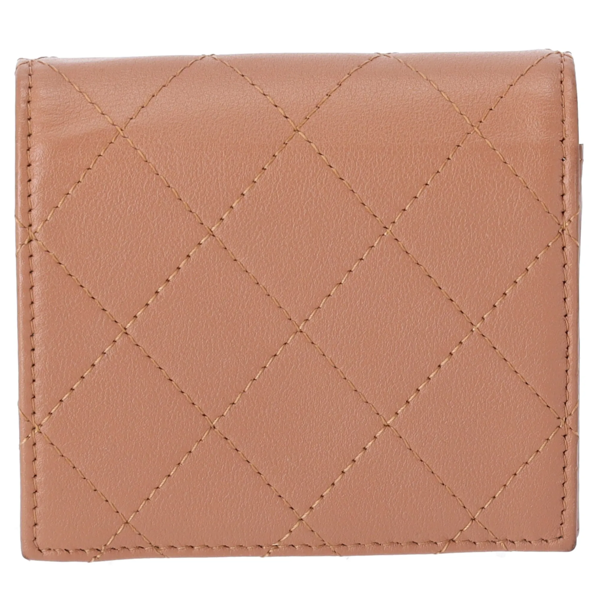 CHANEL Matelasse Bifold Wallet Light Brown Leather sold by Gaby's Bags product image thumbnail 3