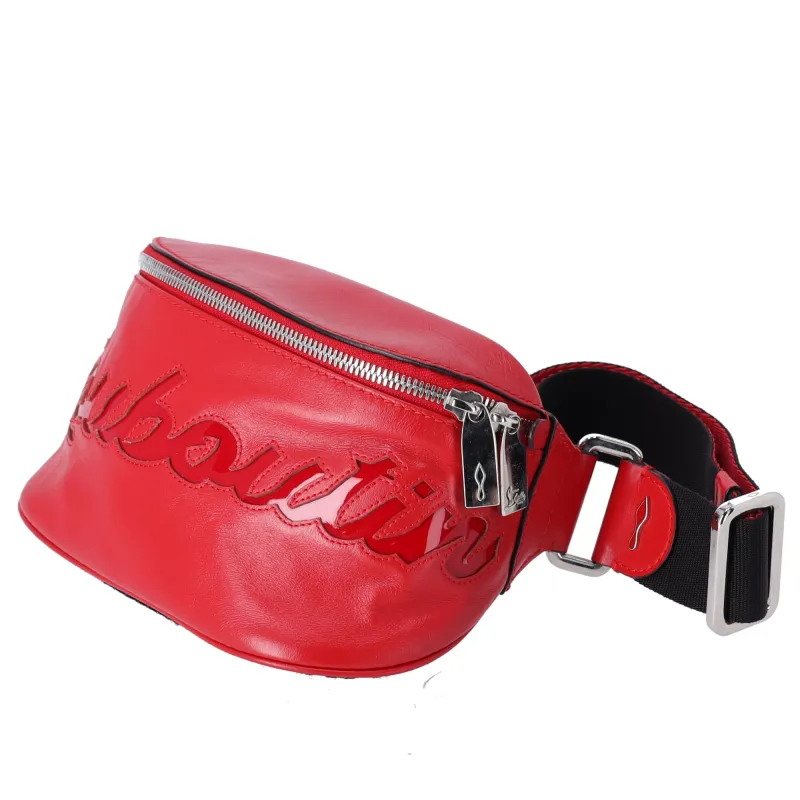 Christian Louboutin Mary Jane Bum Bag Logo Red Leather sold by Gaby's Bags