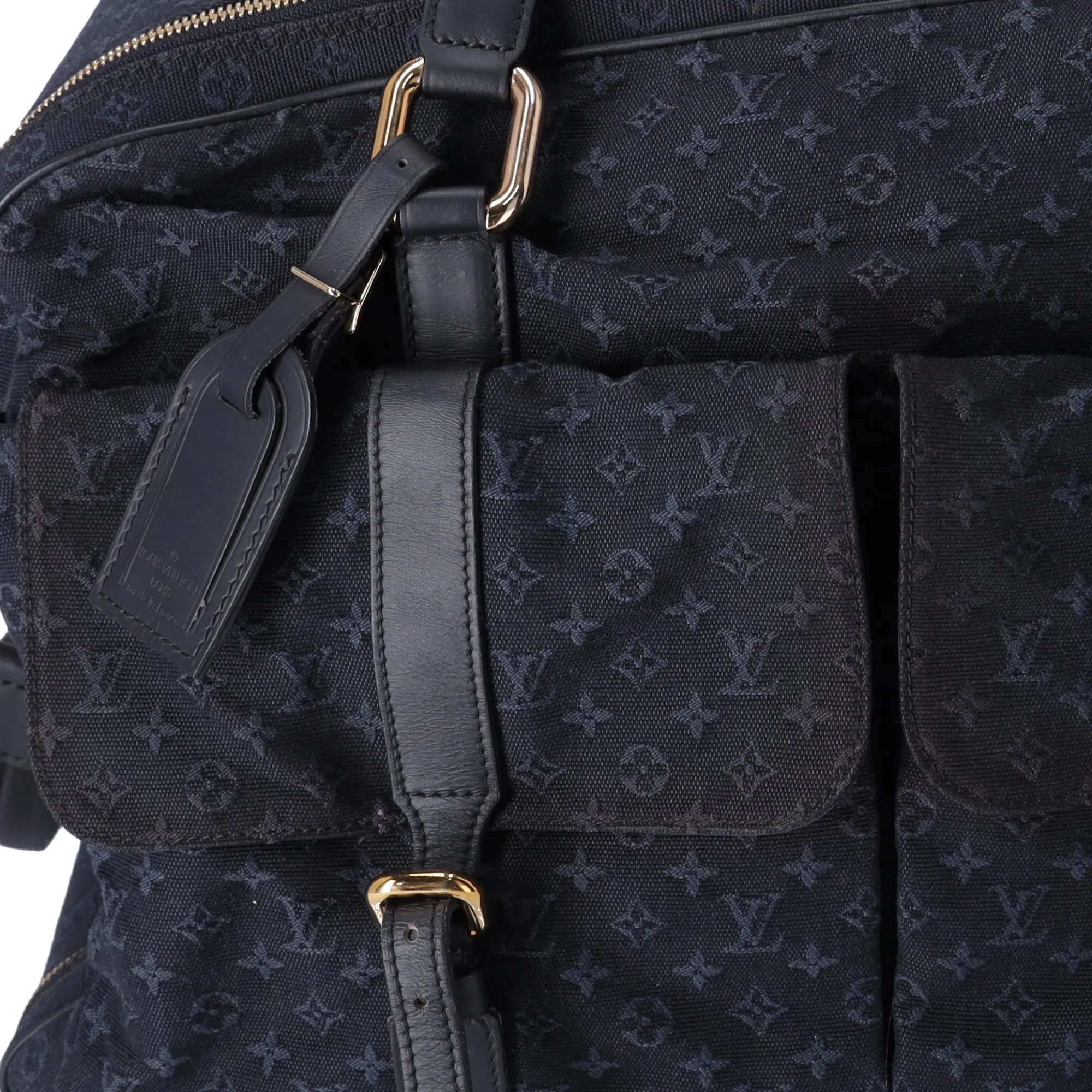 Louis Vuitton Claudine Monogram Boston Bag M42331 TST Blue Jacquard sold by Gaby's Bags product image thumbnail 2
