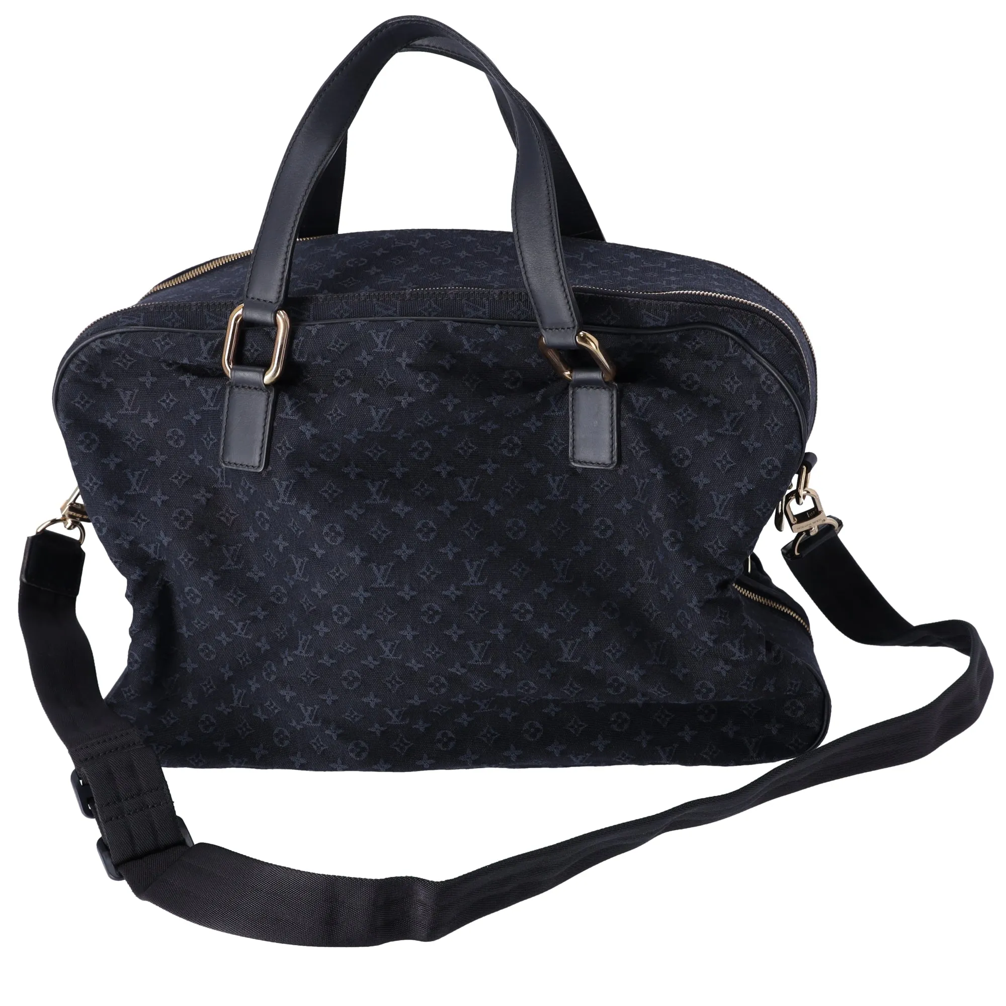 Louis Vuitton Claudine Monogram Boston Bag M42331 TST Blue Jacquard sold by Gaby's Bags product image thumbnail 4
