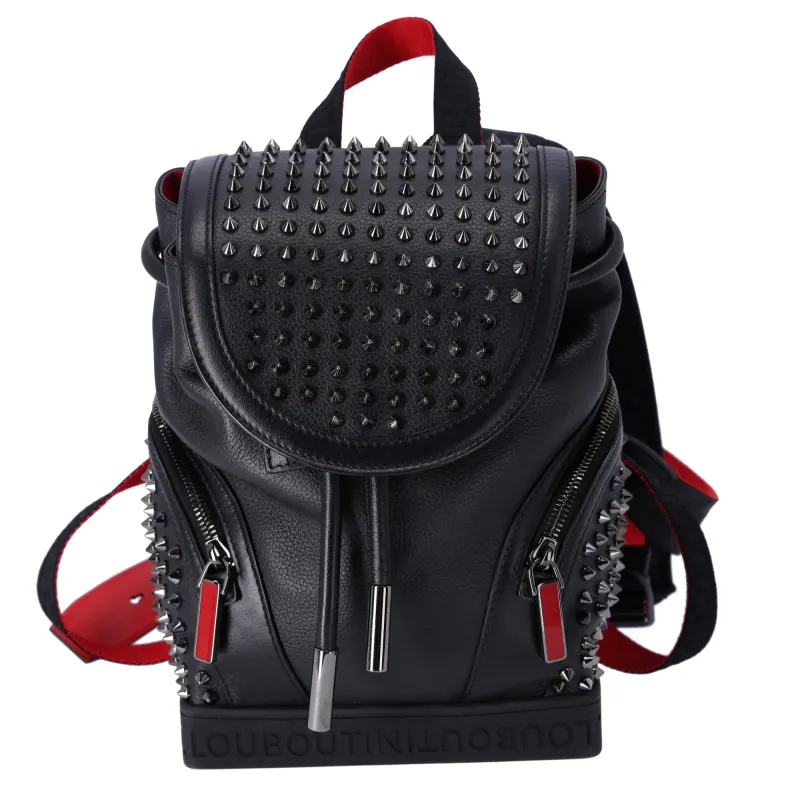 Christian Louboutin Explorer Funk Small Backpack 3215038 Black Red sold by Gaby's Bags