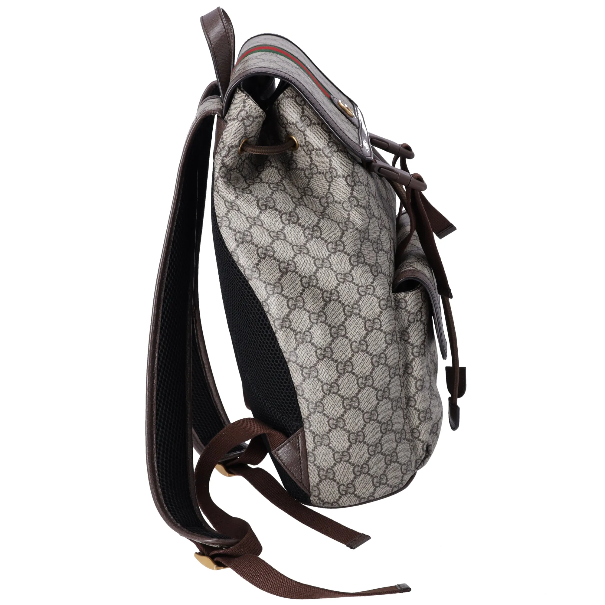 GUCCI Ophidia GG Supreme Backpack 792114 Light Brown PVC Leather sold by Gaby's Bags product image thumbnail 4