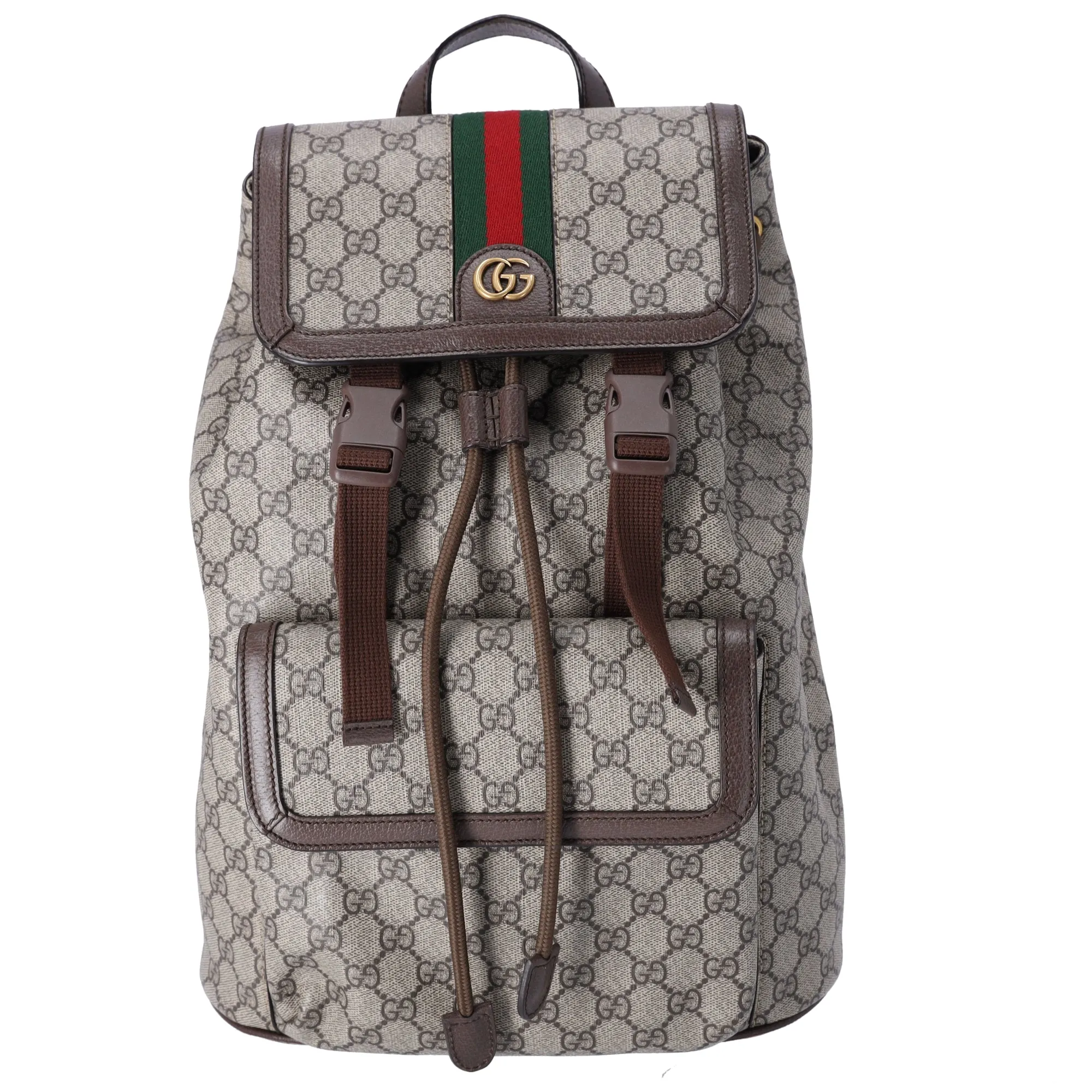 GUCCI Ophidia GG Supreme Backpack 792114 Light Brown PVC Leather sold by Gaby's Bags