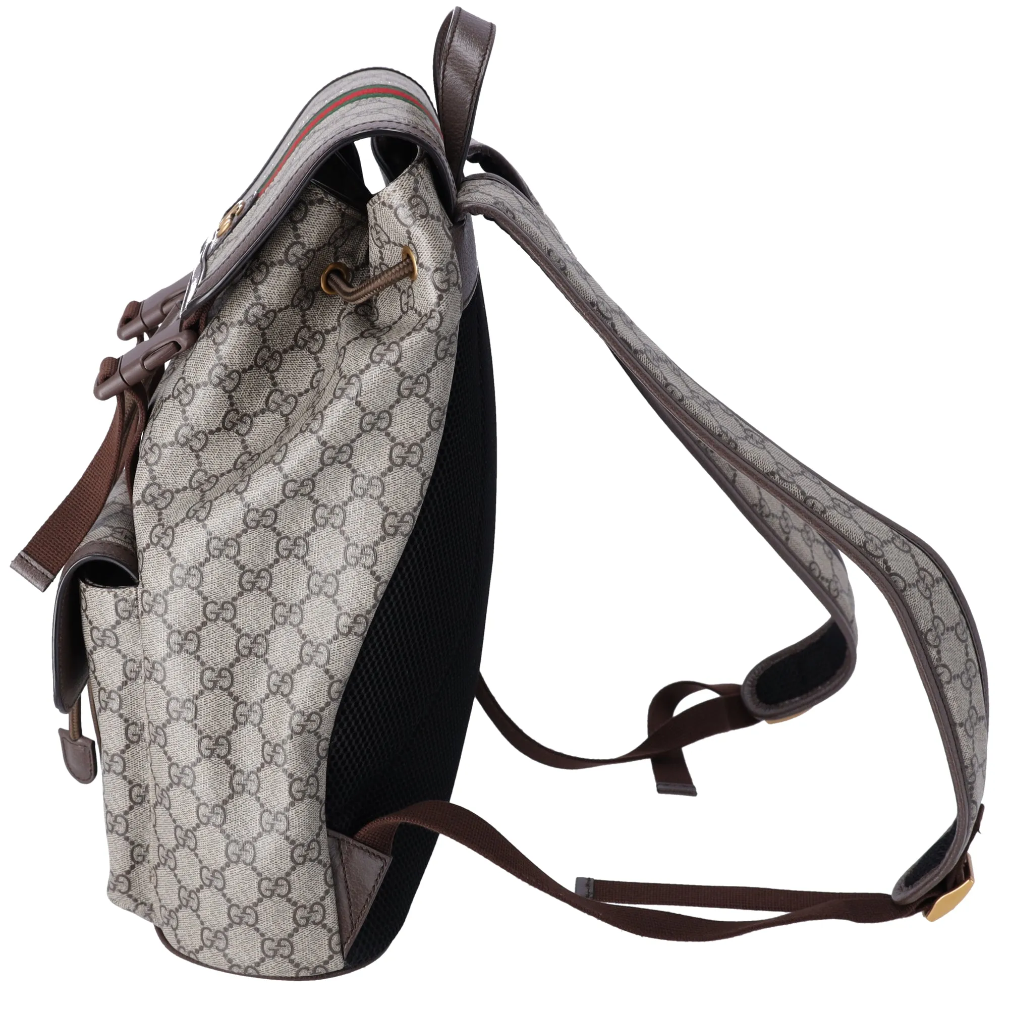 GUCCI Ophidia GG Supreme Backpack 792114 Light Brown PVC Leather sold by Gaby's Bags product image thumbnail 2