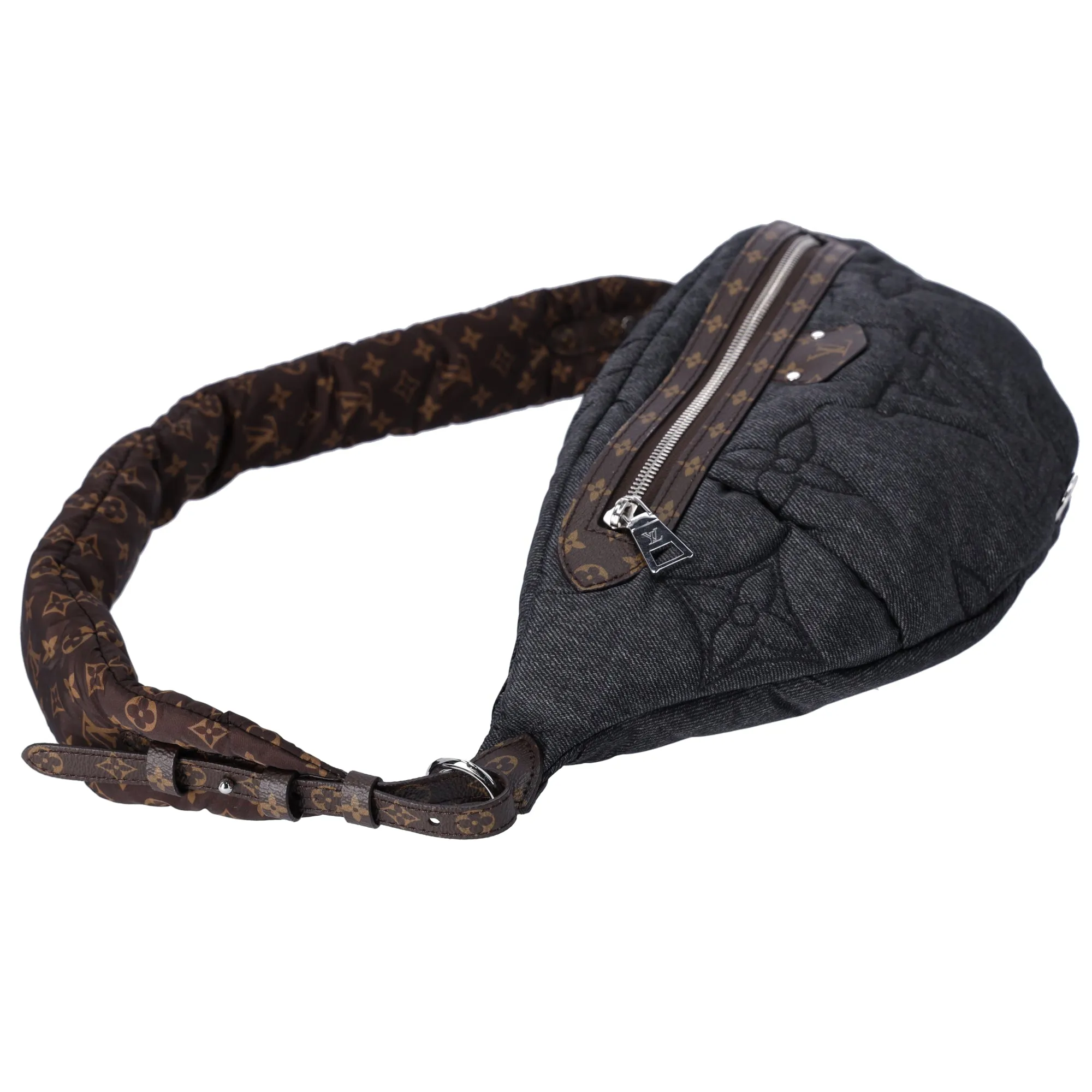 Louis Vuitton High Rise Collection Line Bum Bag Giant Monogram Denim Nylon sold by Gaby's Bags product image thumbnail 4