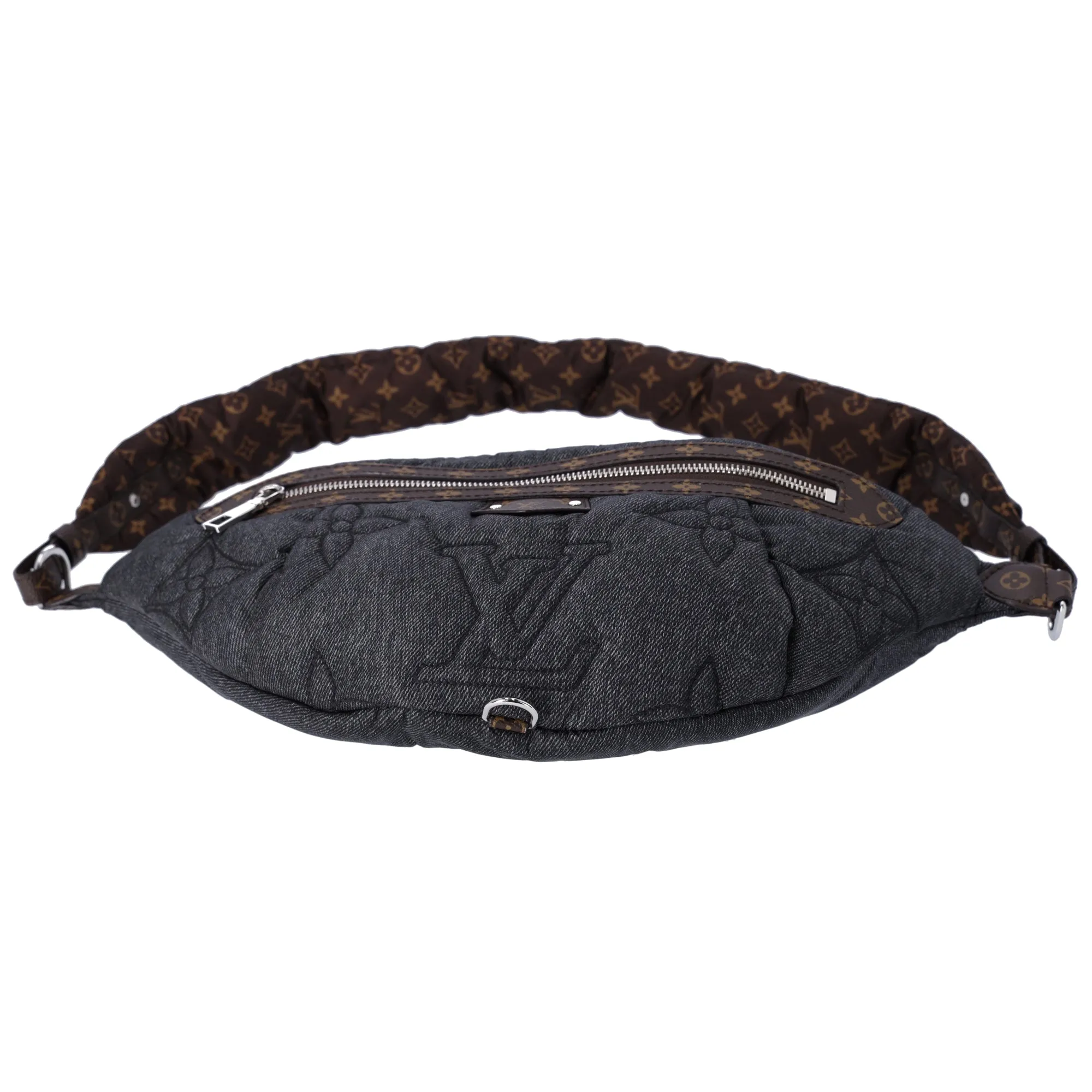 Louis Vuitton High Rise Collection Line Bum Bag Giant Monogram Denim Nylon sold by Gaby's Bags product image thumbnail 5