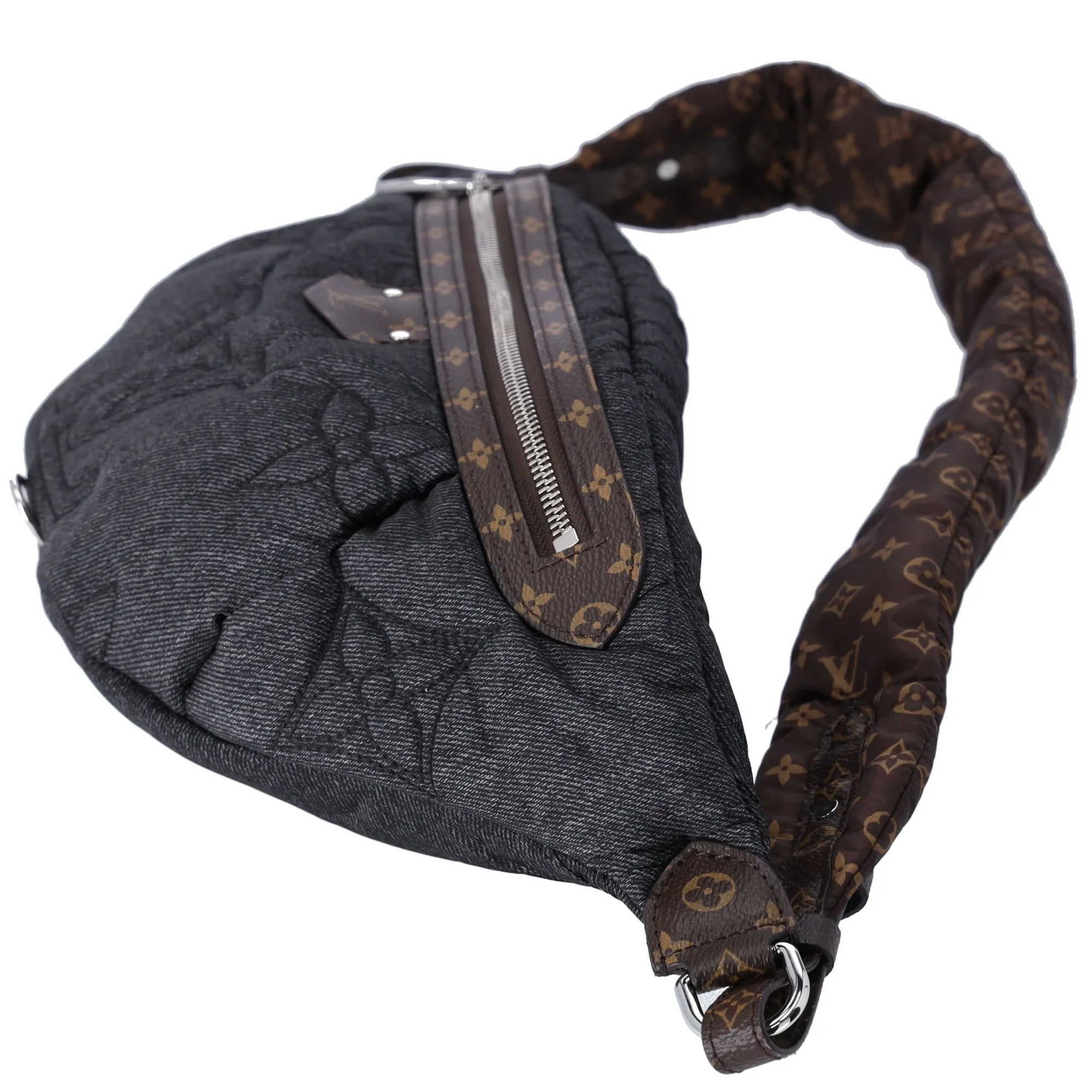 Louis Vuitton High Rise Collection Line Bum Bag Giant Monogram Denim Nylon sold by Gaby's Bags product image thumbnail 2