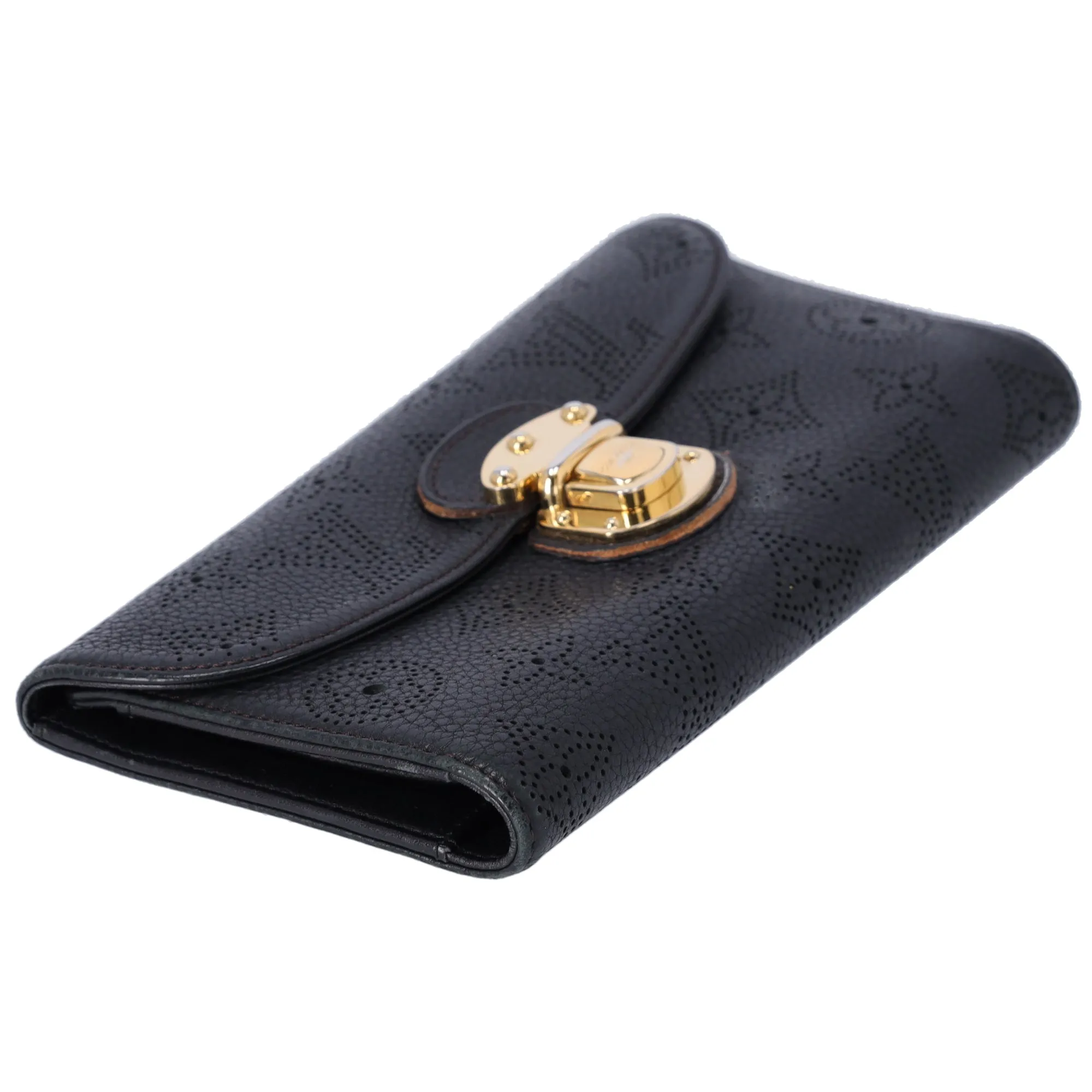 Louis Vuitton Amelia Mahina Monogram Long Trifold Wallet Black sold by Gaby's Bags product image thumbnail 4