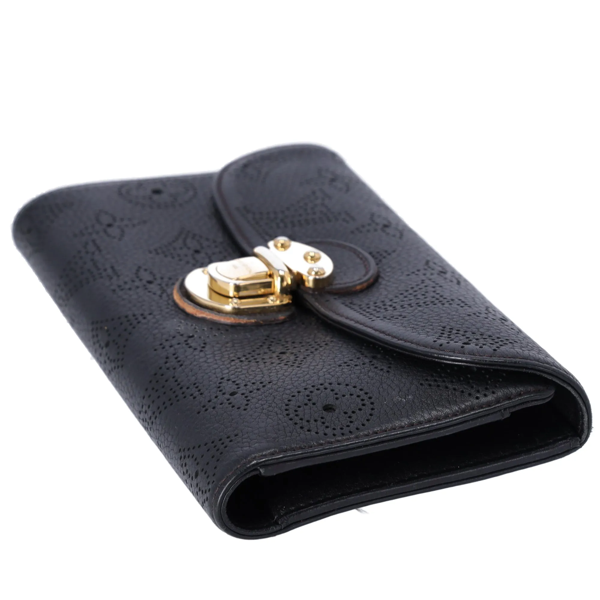 Louis Vuitton Amelia Mahina Monogram Long Trifold Wallet Black sold by Gaby's Bags product image thumbnail 5