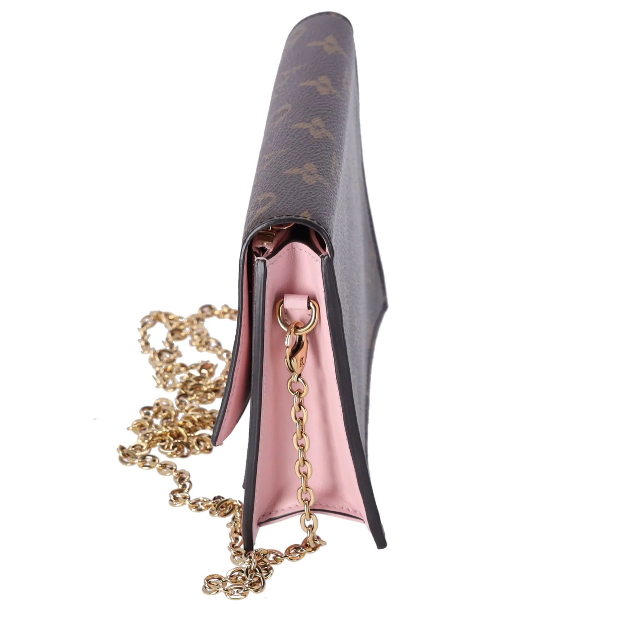 Louis Vuitton Monogram Flore Chain Wallet Crossbody Rose Ballerine Pink sold by Gaby's Bags product image thumbnail 4