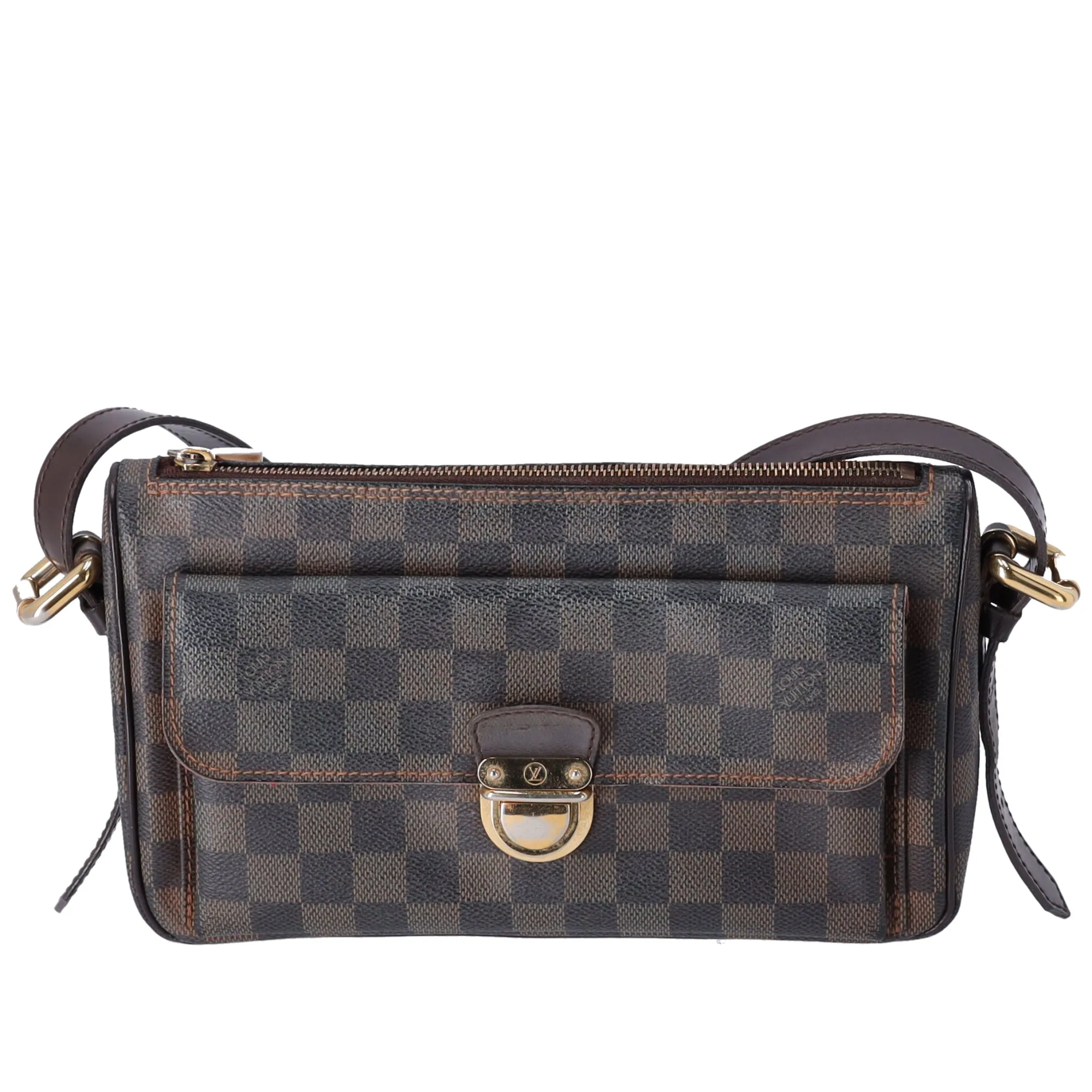 Louis Vuitton Ravello GM Shoulder Bag N60006 Ebene Damier Canvas sold by Gaby's Bags